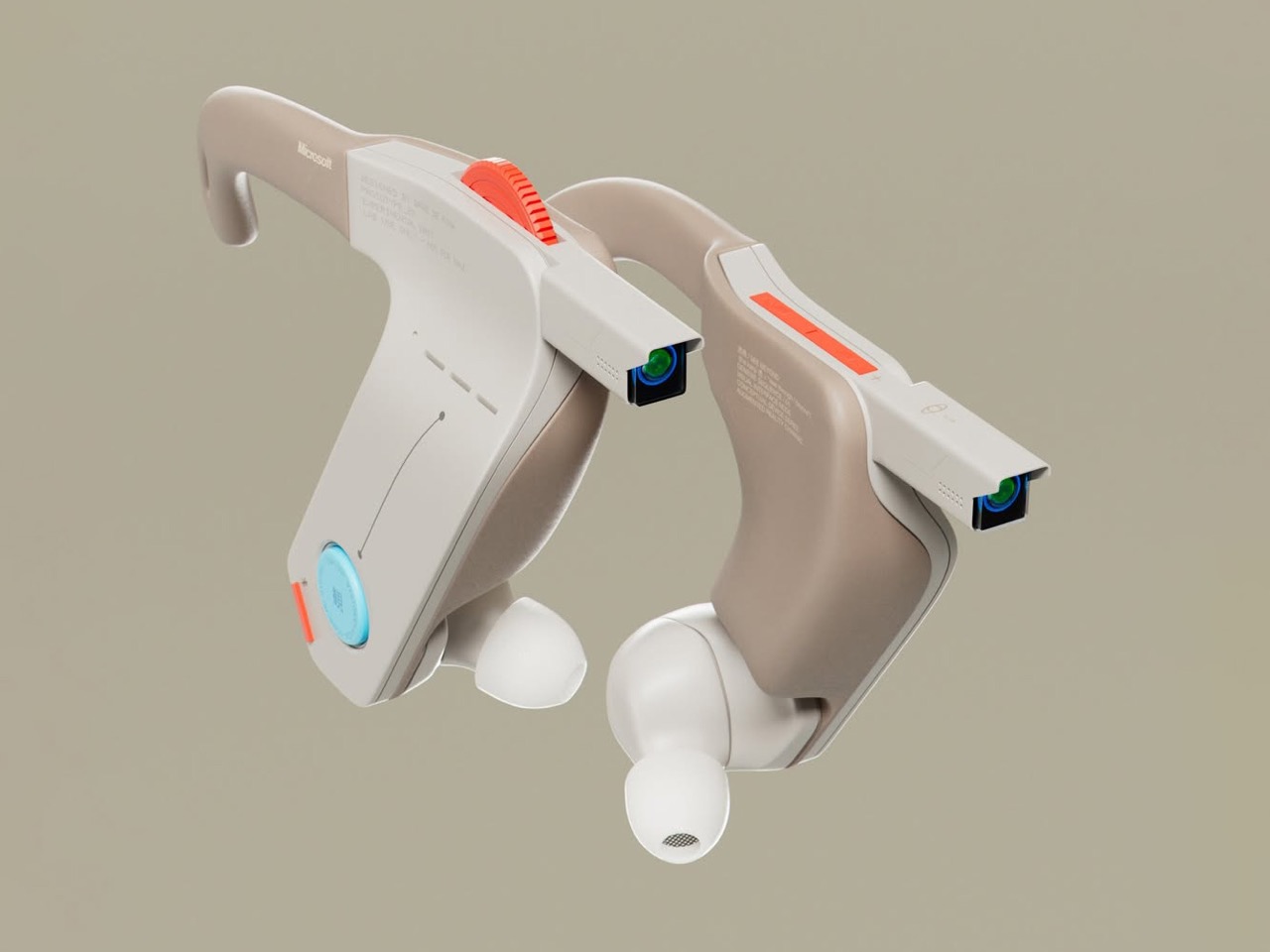 The concept of wear，half-frame intelligent mirror，Sci-fi glasses，Voice interaction，