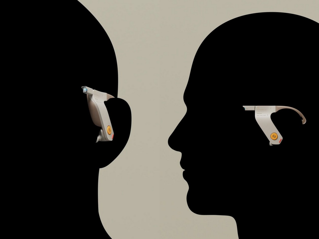 The concept of wear，half-frame intelligent mirror，Sci-fi glasses，Voice interaction，