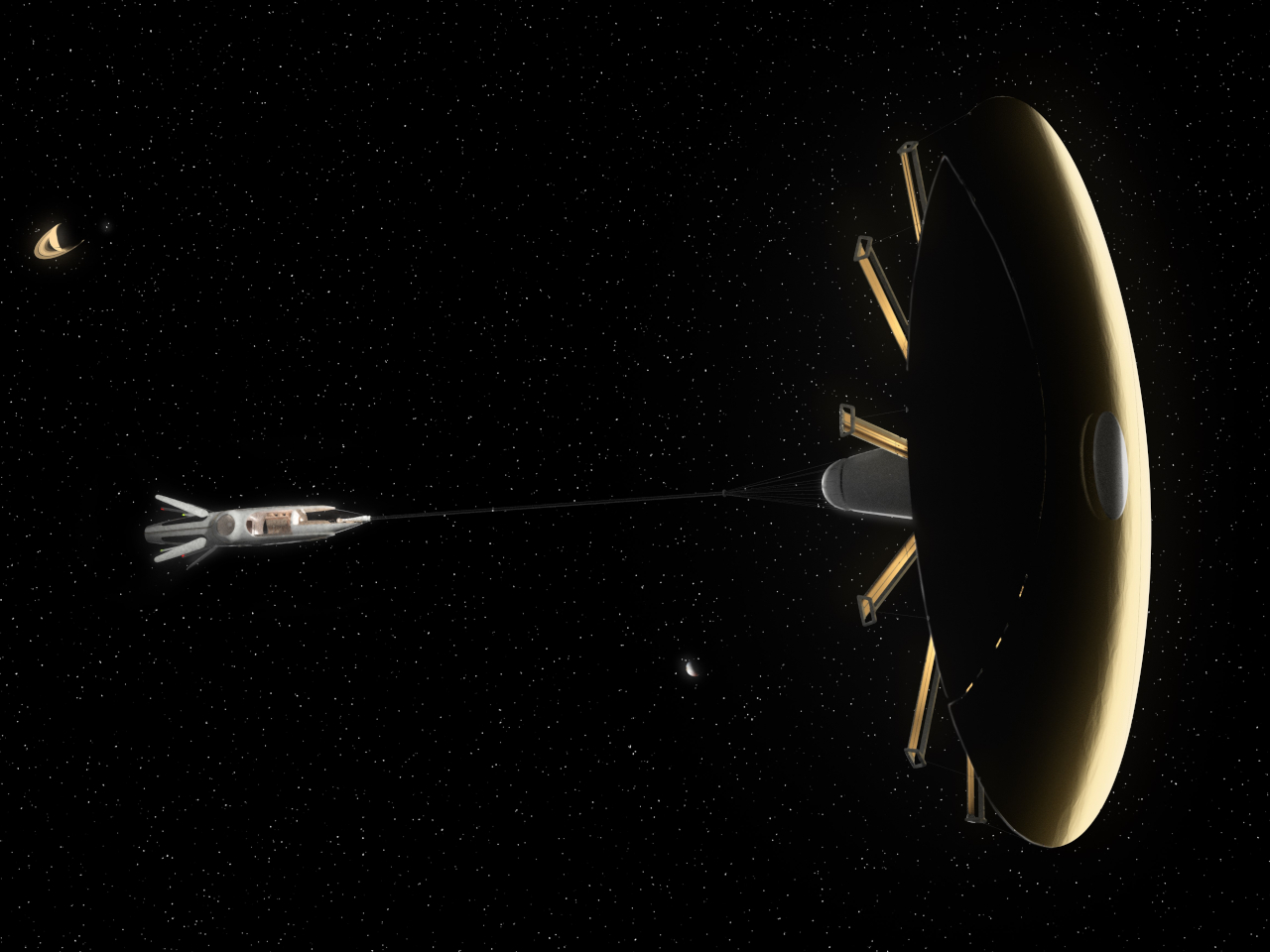 Diana I，Space RV，Near Earth Orbit，panoramic dome，Space Camping，