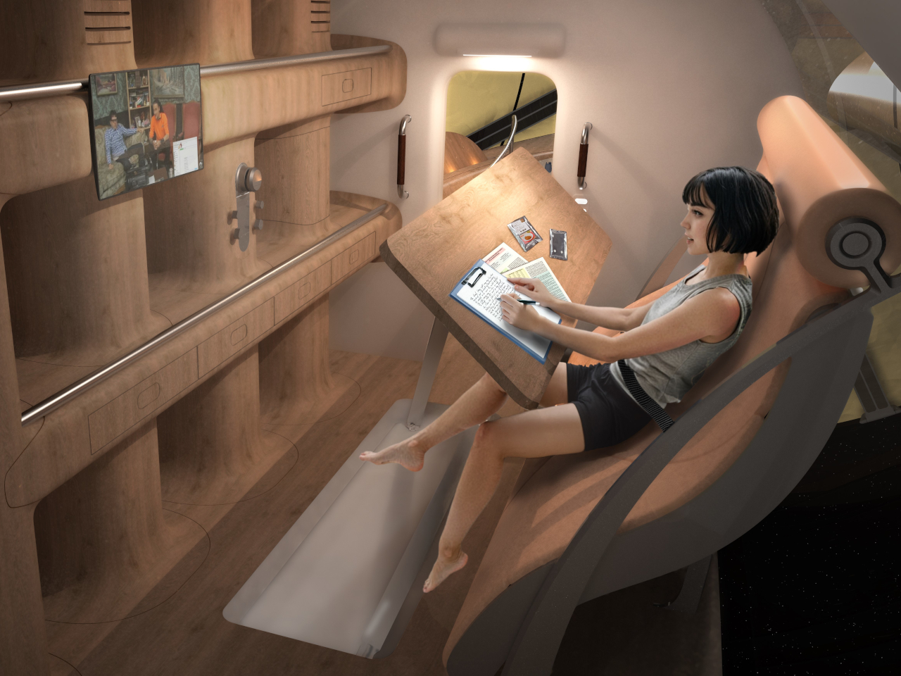 Diana I，Space RV，Near Earth Orbit，panoramic dome，Space Camping，