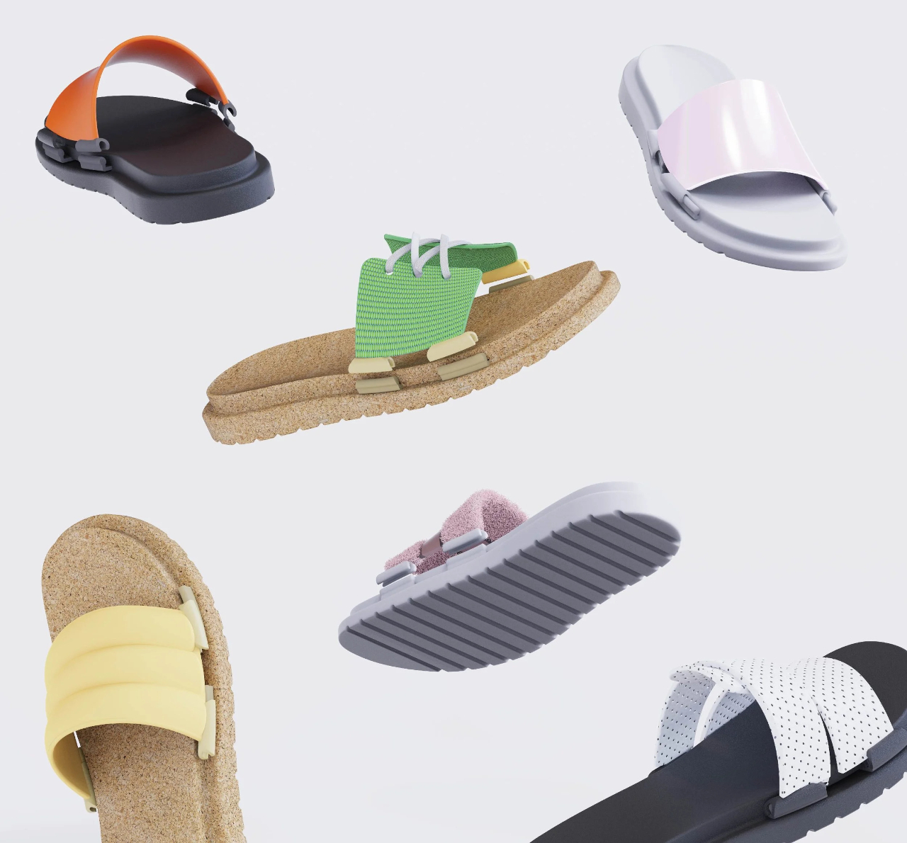 Swapz，Modular slippers，replaceable upper，Velcro quick release，Sustainable Wear，
