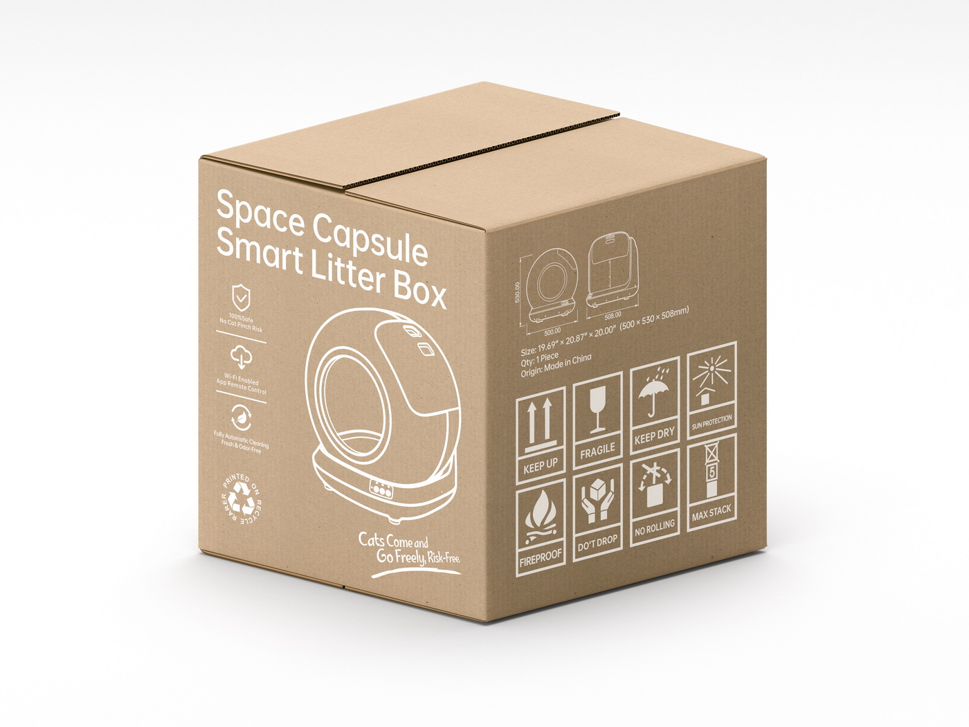 Litter Basin，Intelligent cat litter box，Gold standard design，Intelligent cat toilet，Pet products design，