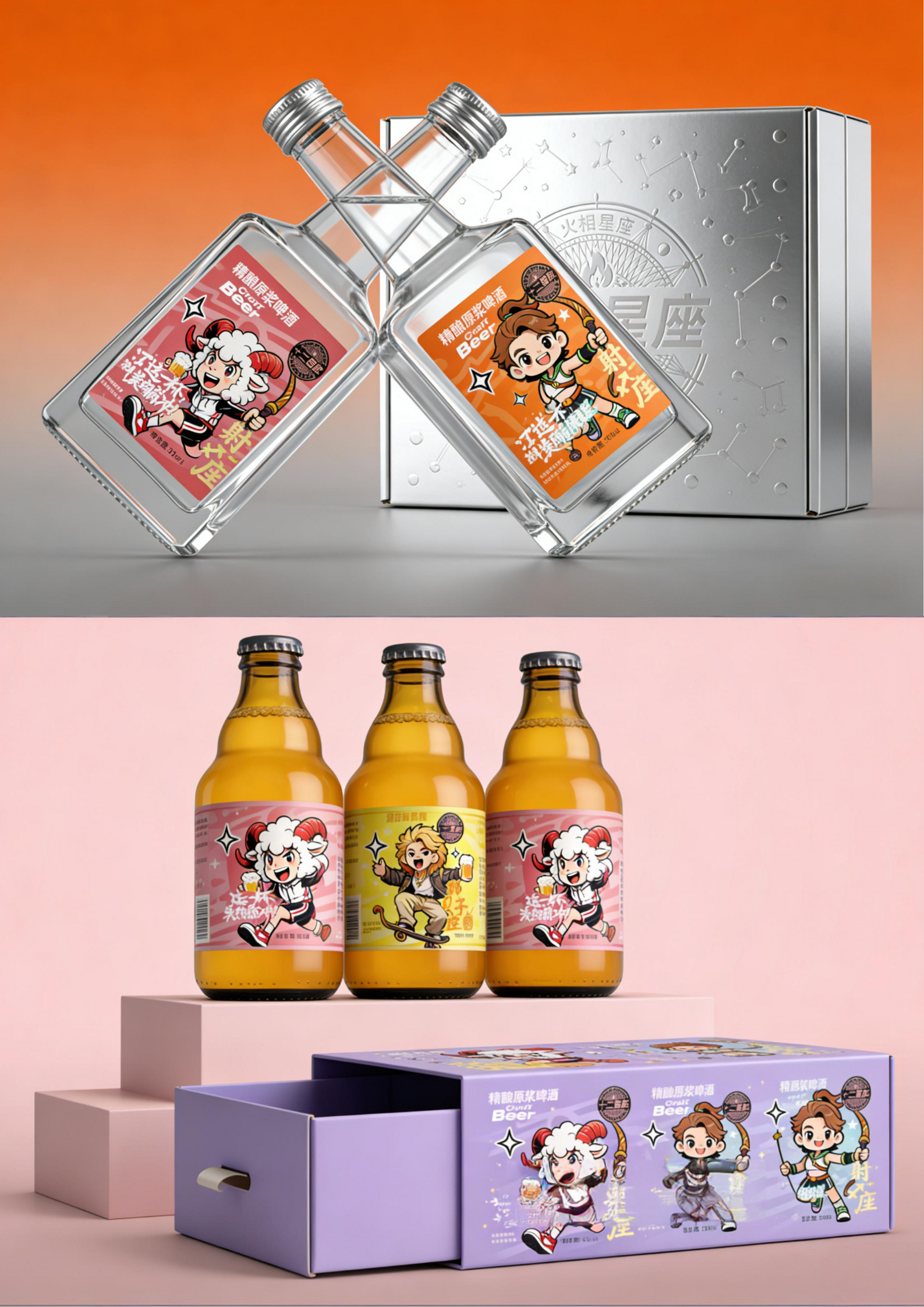 Craft Beer Packaging，packing design，Beer packaging design，