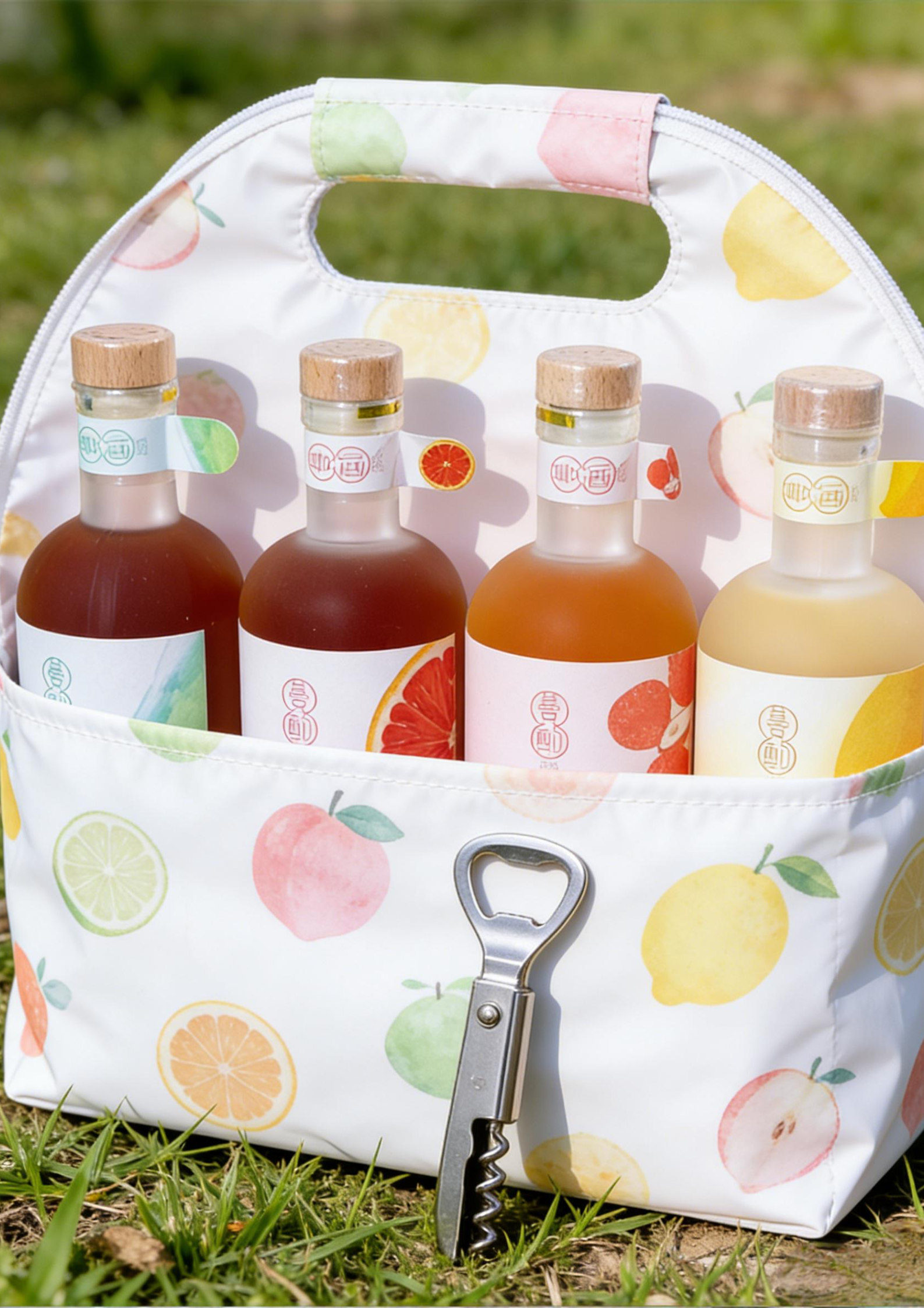 Fruit wine packaging design，