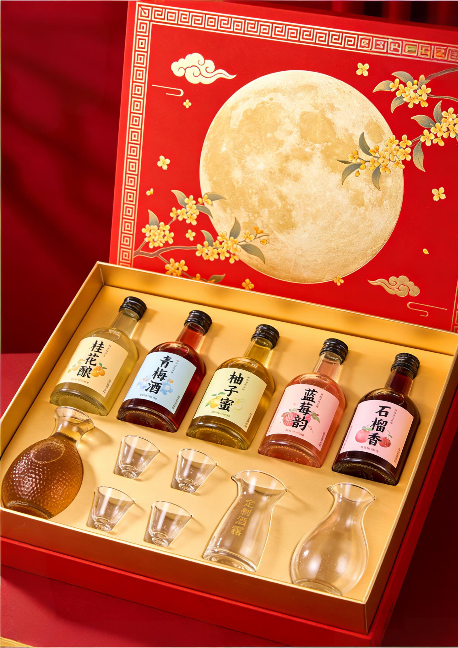 Fruit wine packaging design，