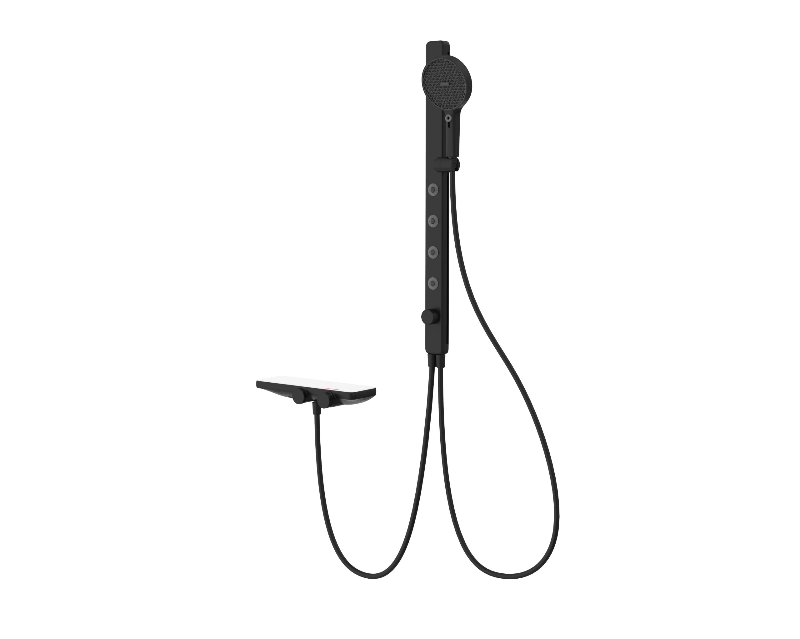 Shower; open installation; concealed installation; large storage，