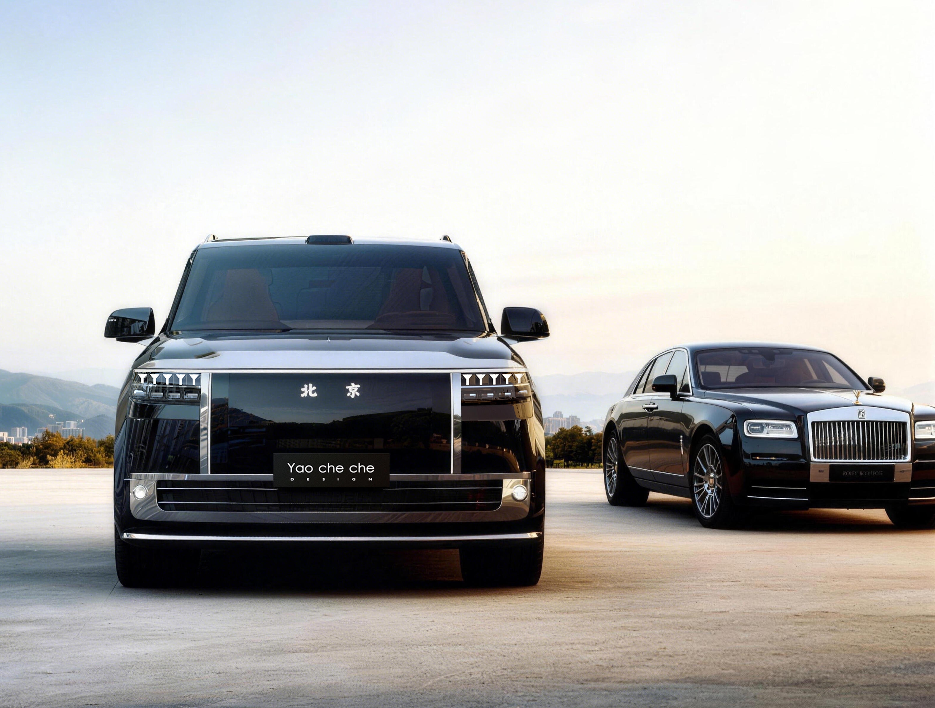 # Future Car Design# City Street Scenery# Luxury Running，