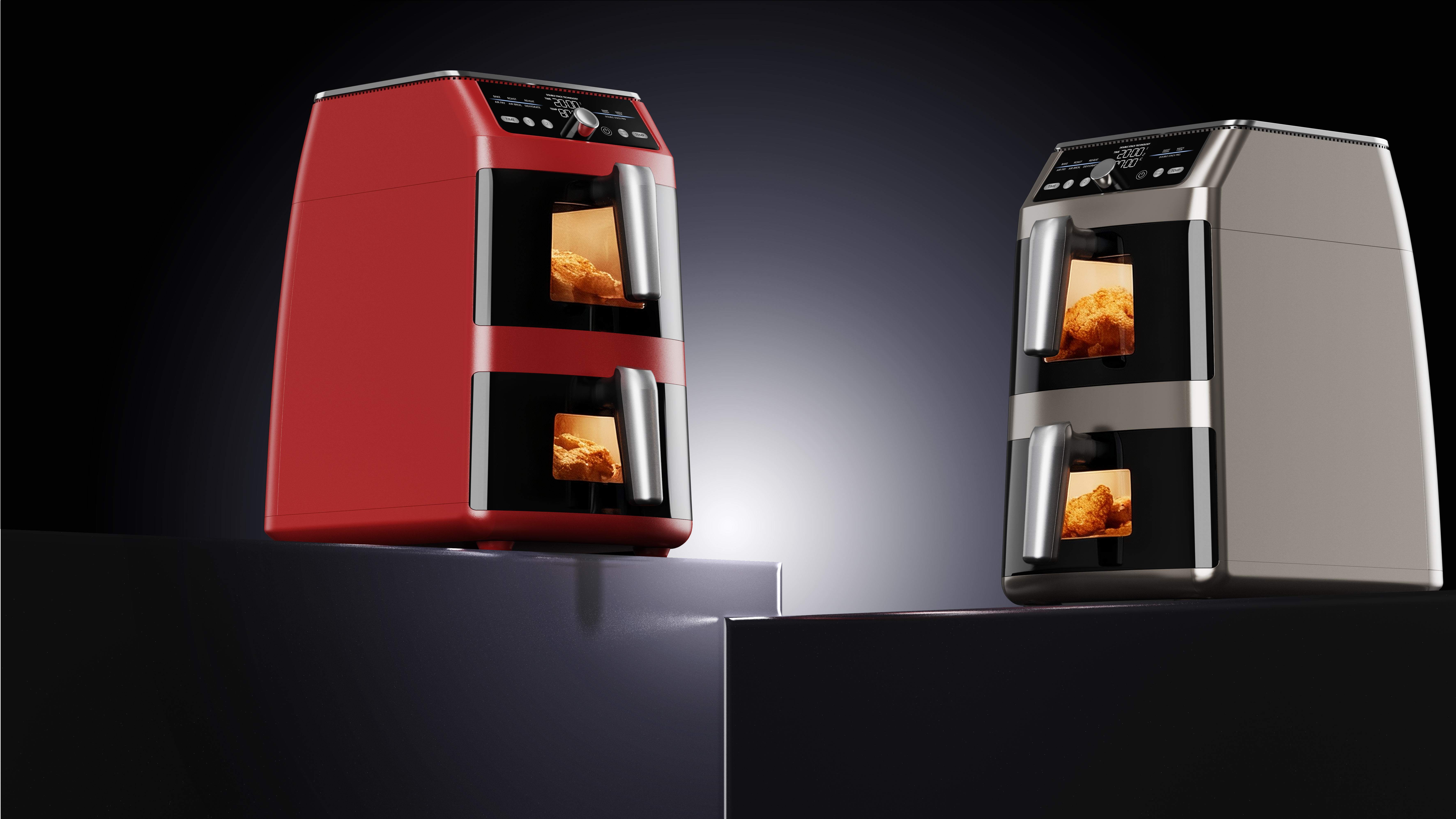 Smart appliances，Kitchen appliances，Fryer，Modern home，