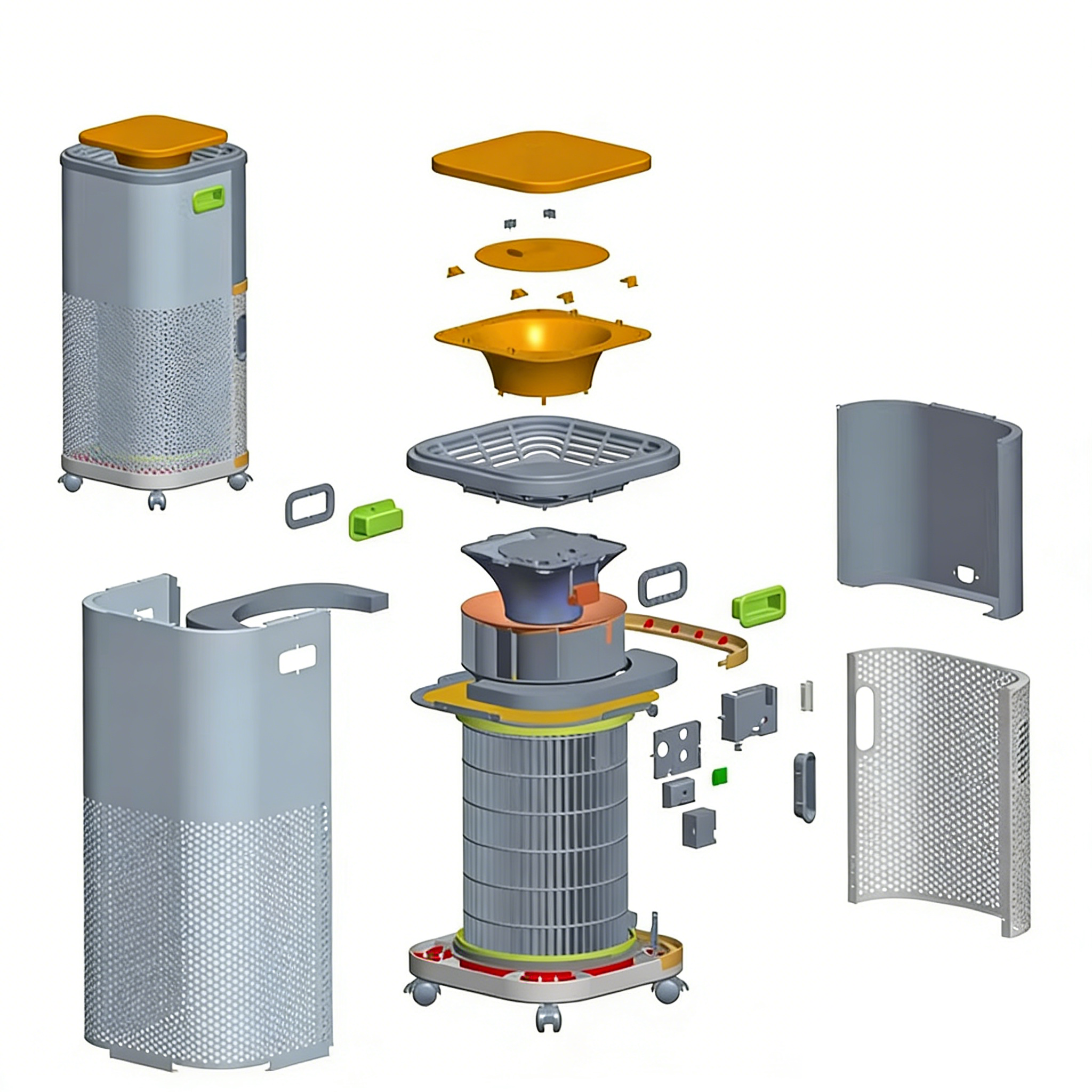 industrial design，Structural design，Product dismantling，Consumer electronics，industrial design，Bluetooth Speaker ，Universal image network，mould，