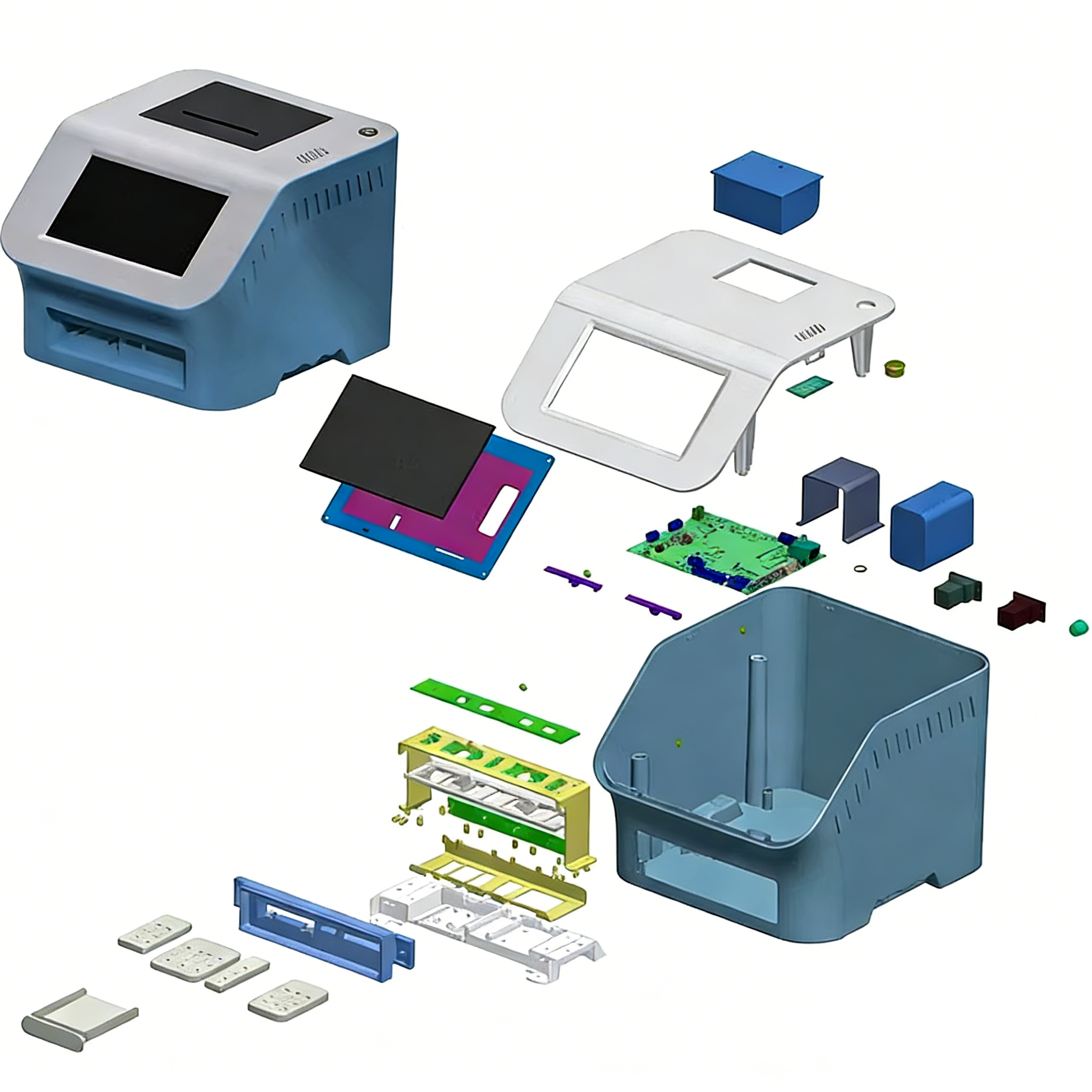 industrial design，Structural design，Product dismantling，Consumer electronics，industrial design，Bluetooth Speaker ，Universal image network，mould，