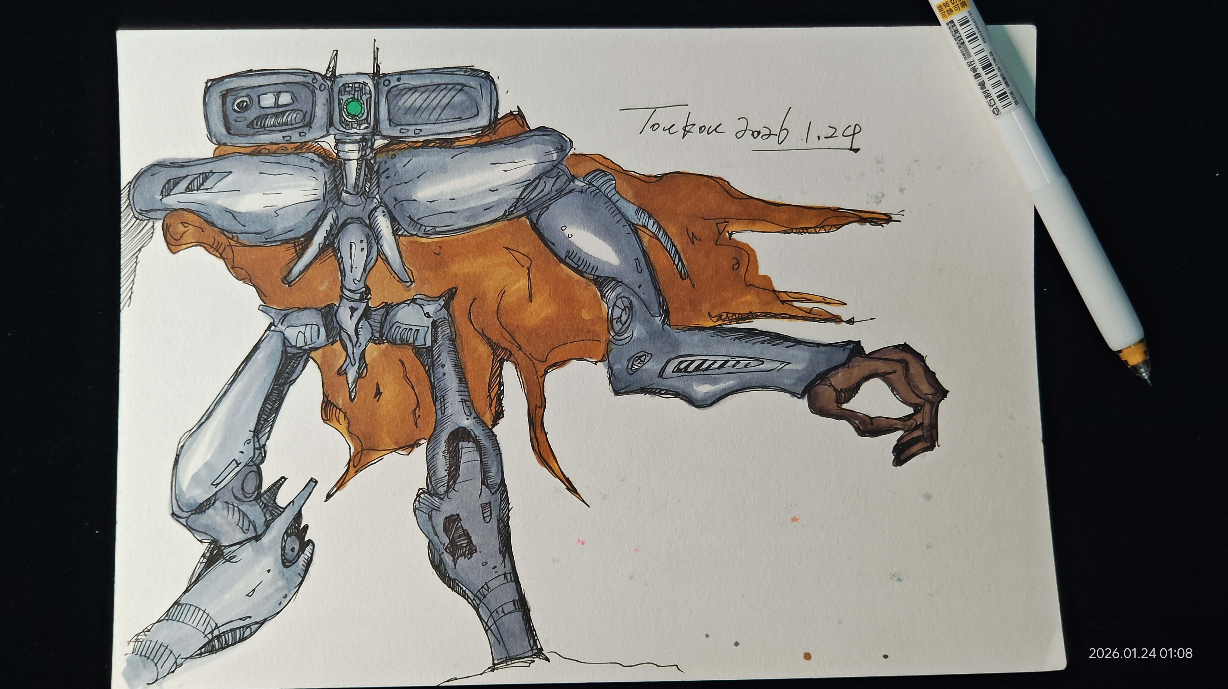 robot，Sci-fi Mecha，doomsday wasteland，