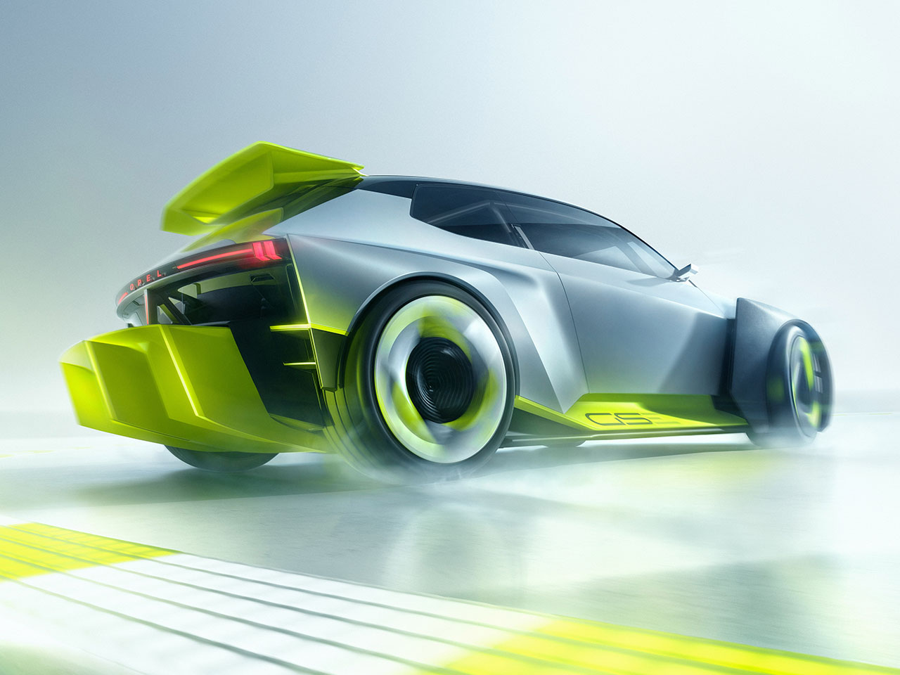 Seat atmosphere lamp，Corsa GSE Vision GT，Concept sports car，Illuminating Fabric，optical signal assisted，