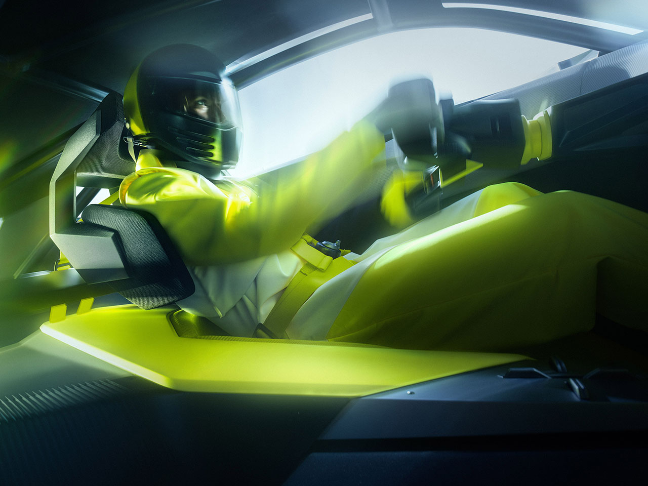 Seat atmosphere lamp，Corsa GSE Vision GT，Concept sports car，Illuminating Fabric，optical signal assisted，