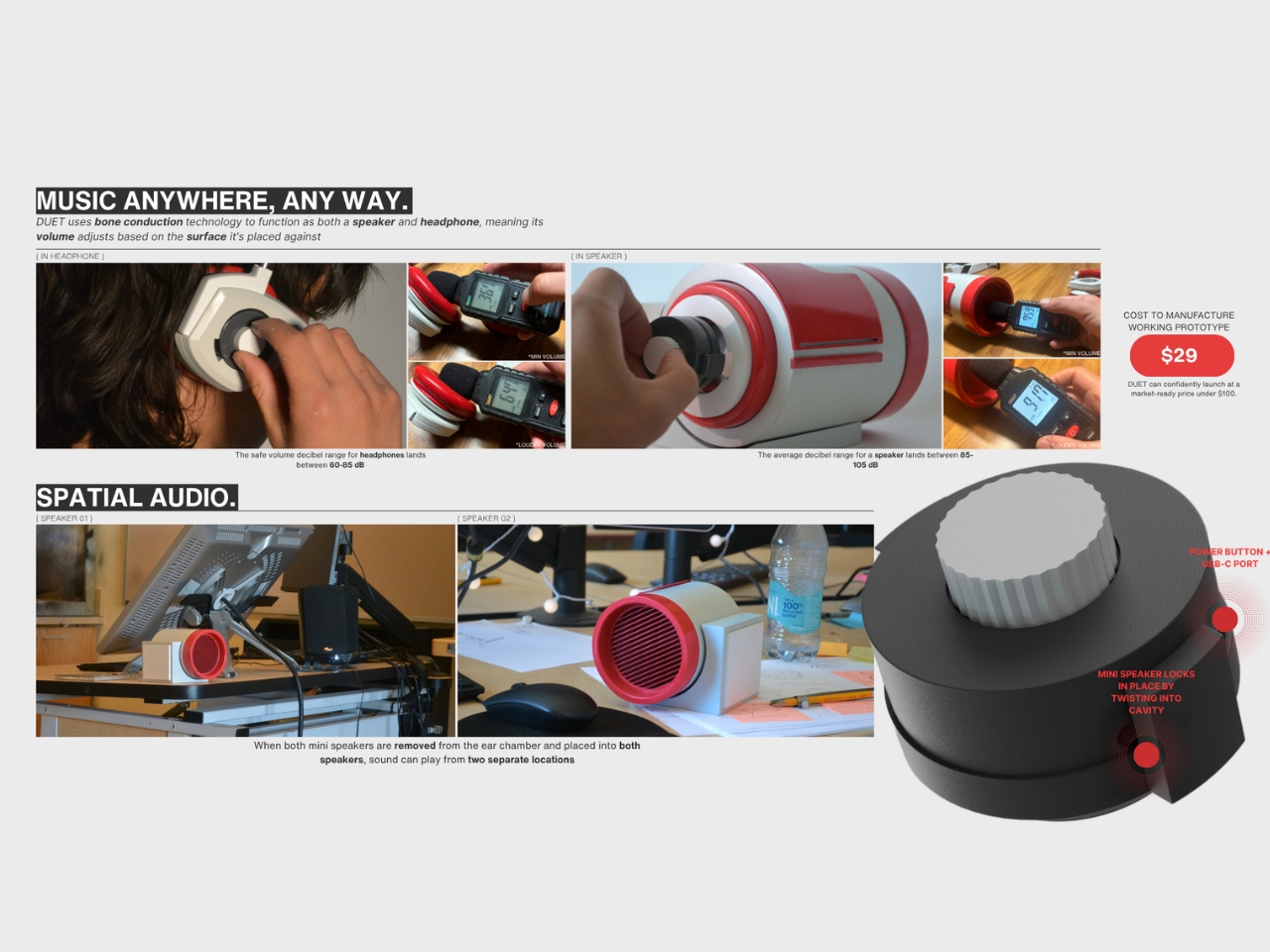 duet，Headphone speaker 2 in 1，Mix Audio，Seamless scene switching，