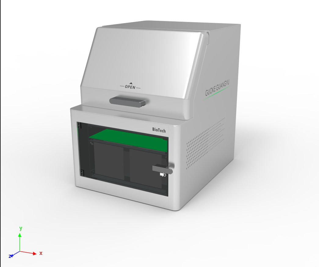 Biological instrument，Sheet metal box，3D printing panel，Screwless design，instrument，Tuozhu Printer，Flip-up door and front door opening，Faded cooling hole，