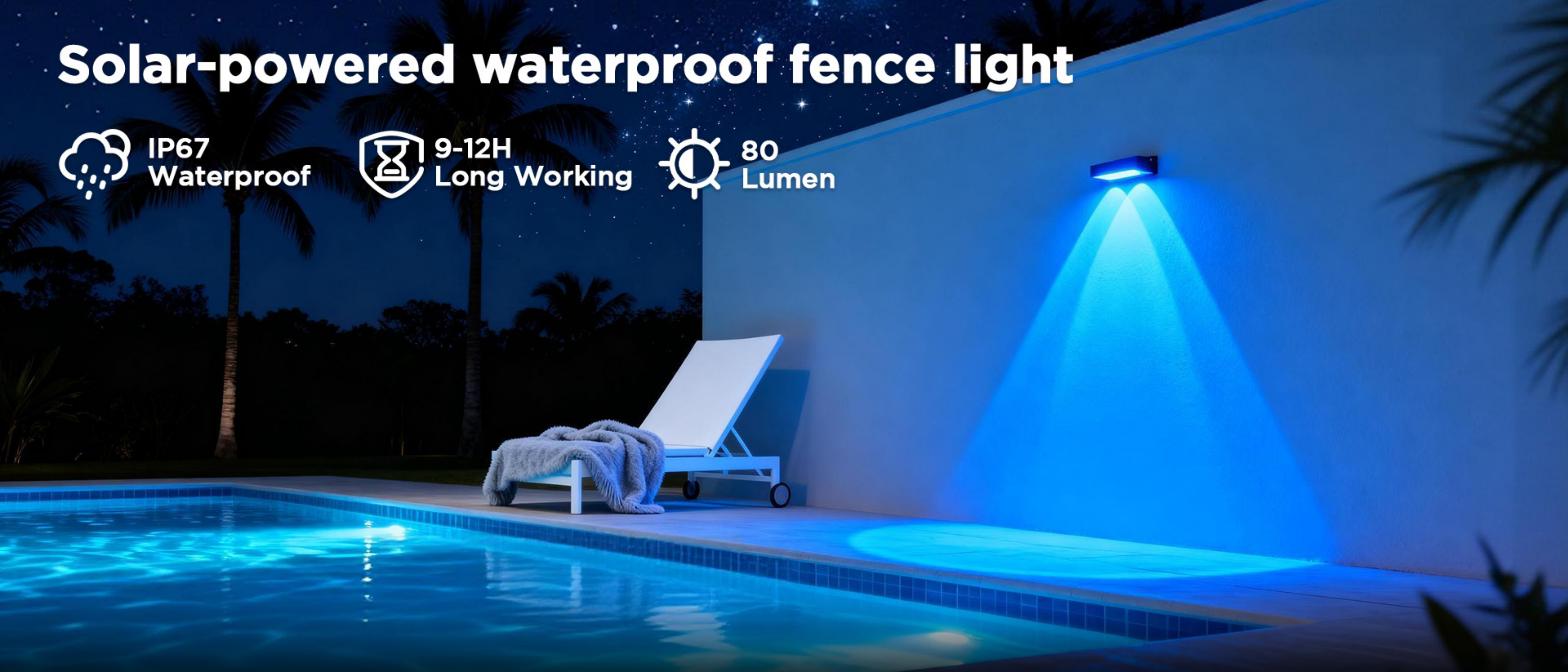 Fence lamp，Solar Fence Lamp，Magic Fence Lamp，Christmas Festive Lamps，