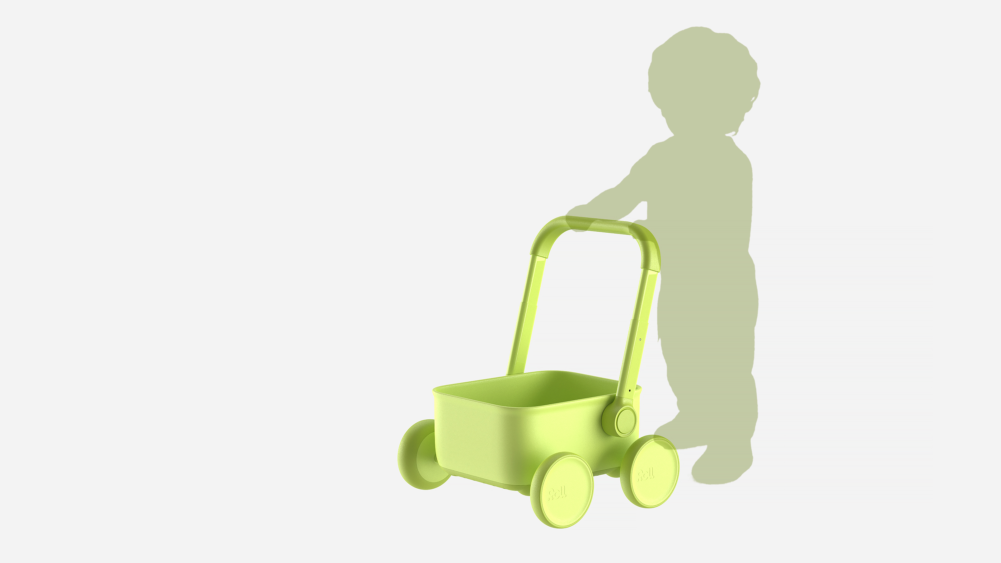product design，Creative design，Structural design，Stroller design，Four-wheel trolley，
