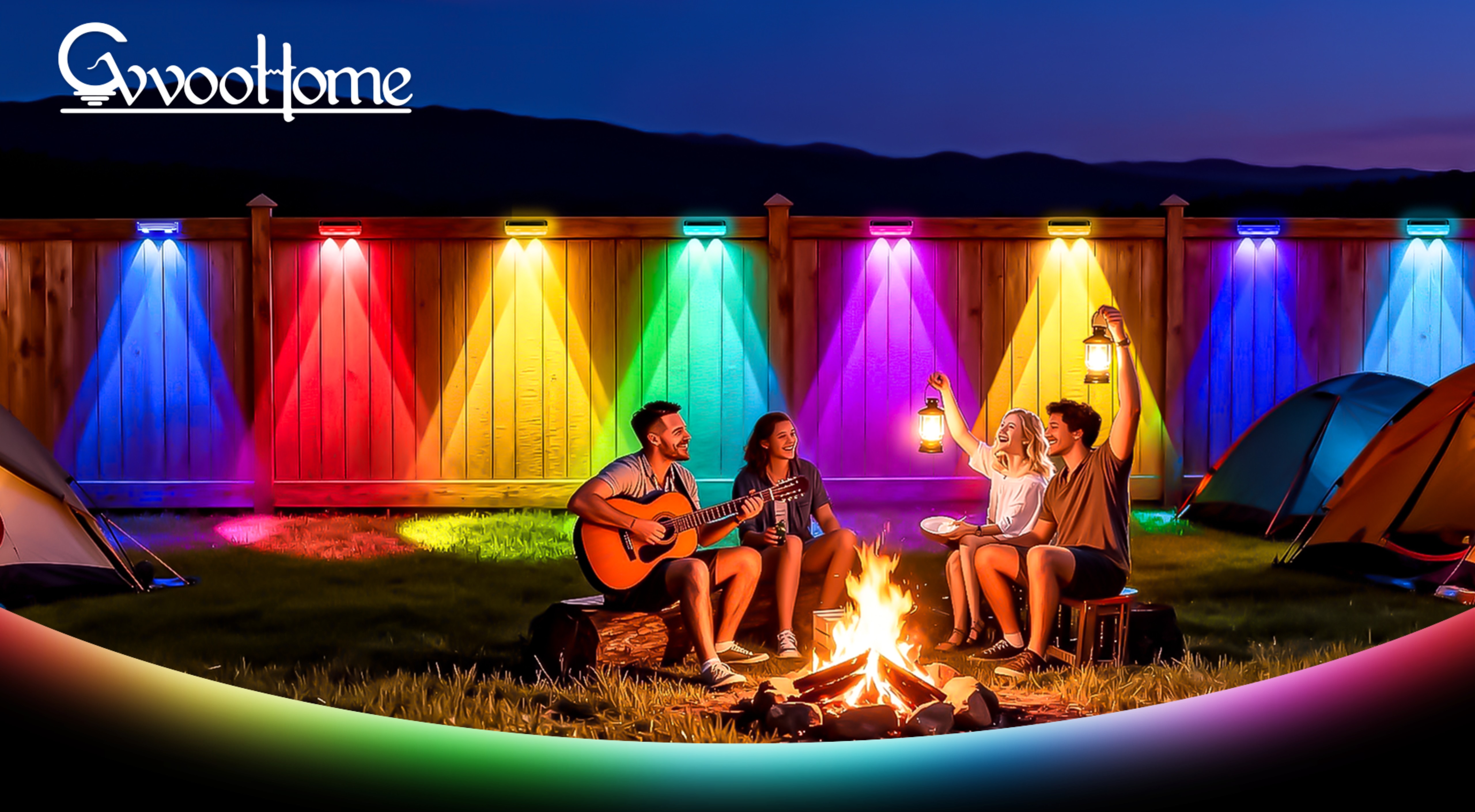 Fence lamp，Magic Fence Lamp，Bluetooth fence lamp，