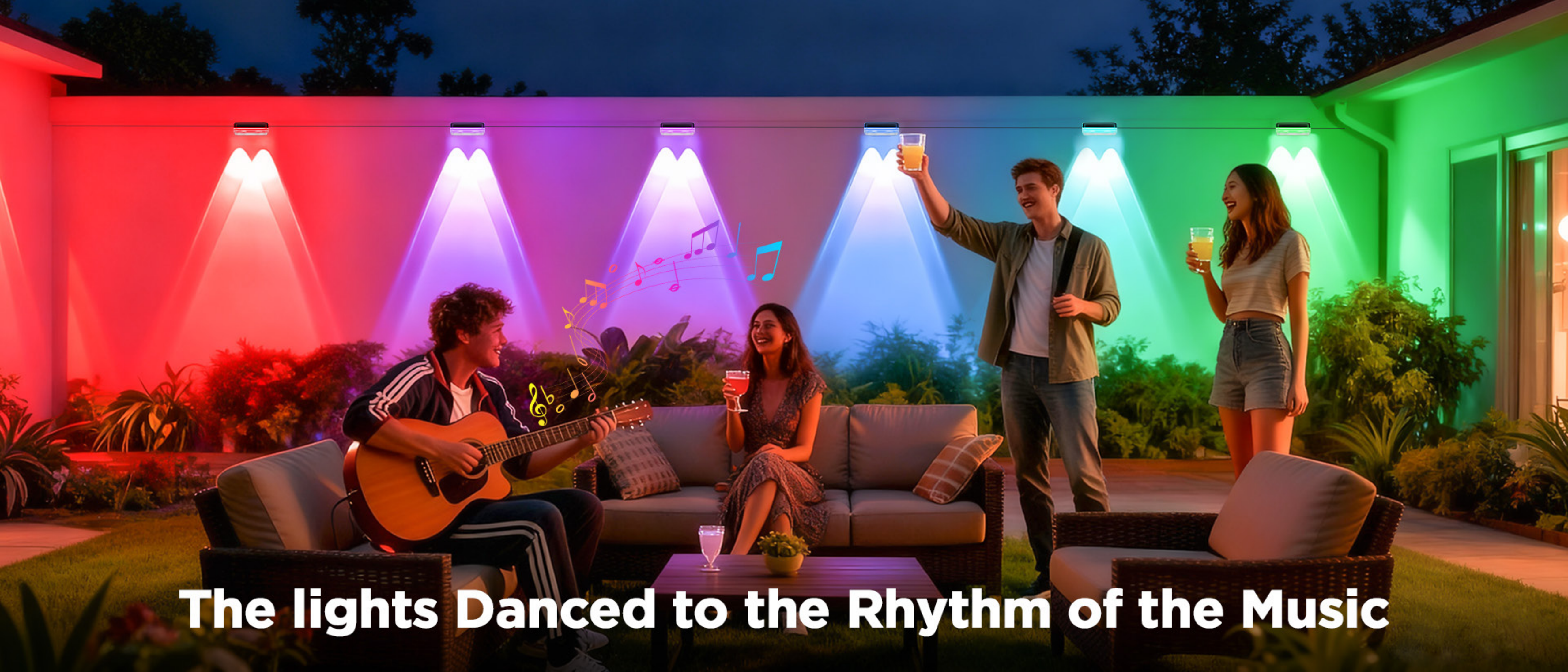 Fence lamp，Magic Fence Lamp，Bluetooth fence lamp，