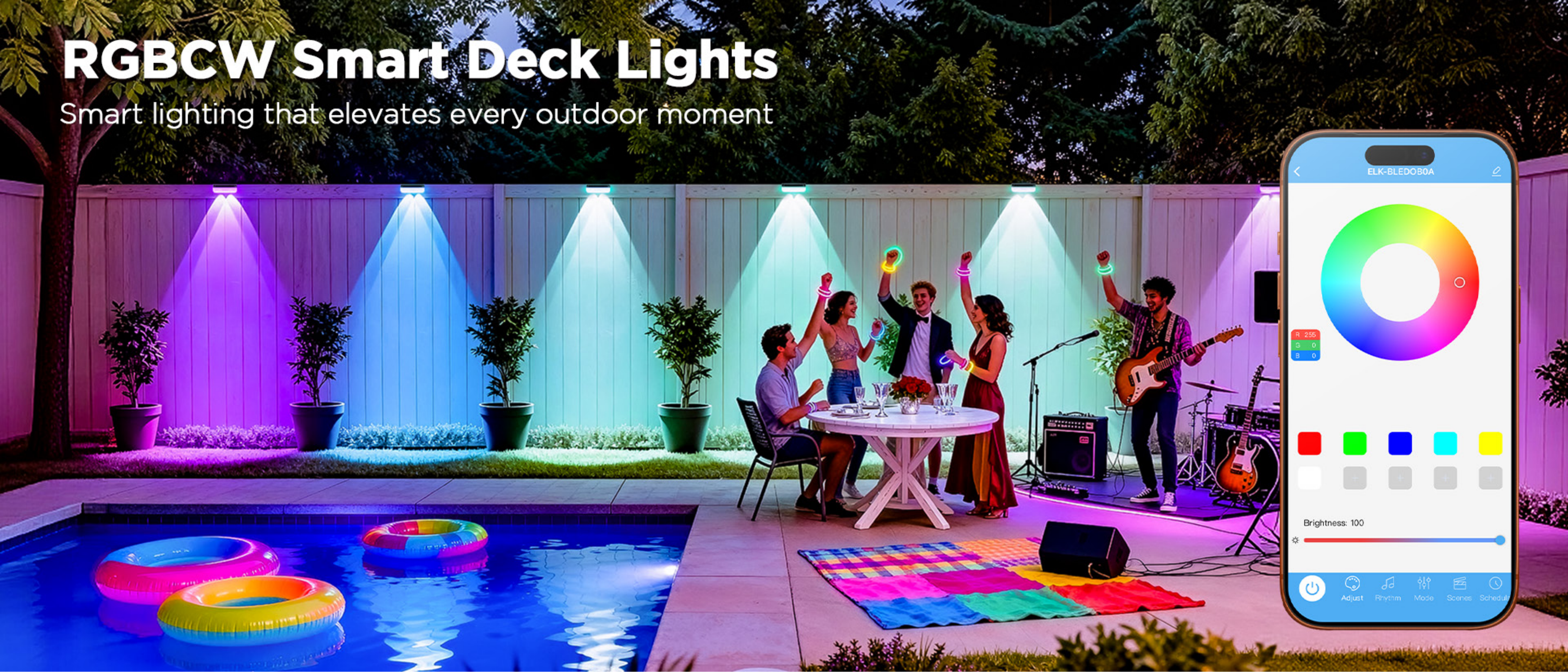 Fence lamp，Magic Fence Lamp，Bluetooth fence lamp，