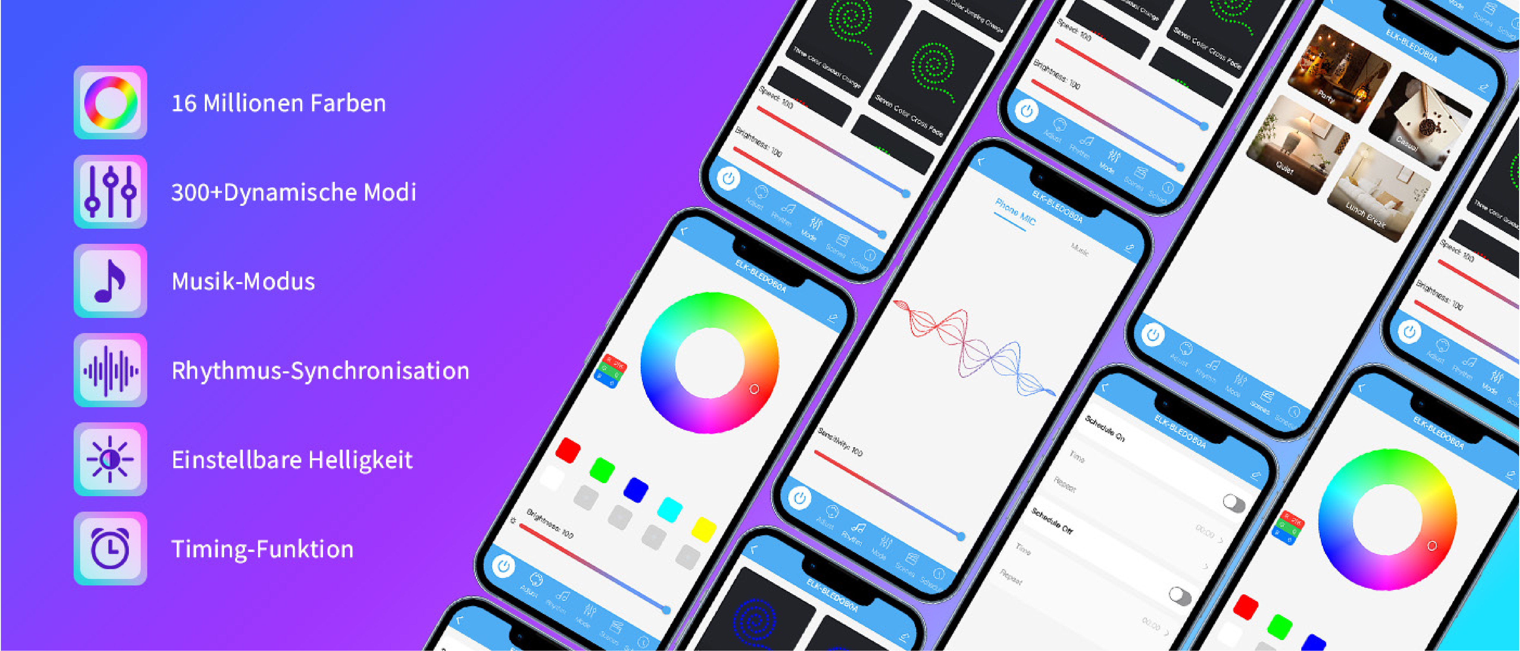 Fence lamp，Magic Fence Lamp，Bluetooth fence lamp，