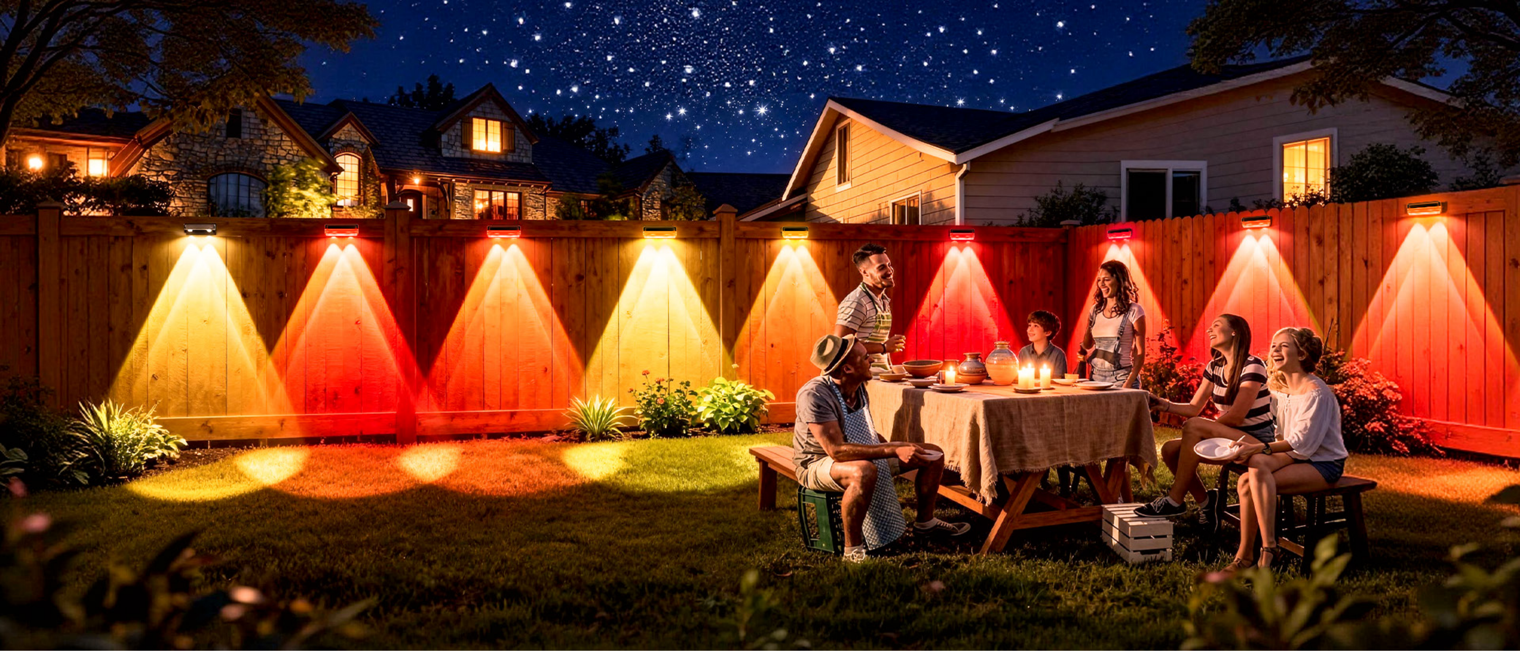 Fence lamp，Magic Fence Lamp，Bluetooth fence lamp，