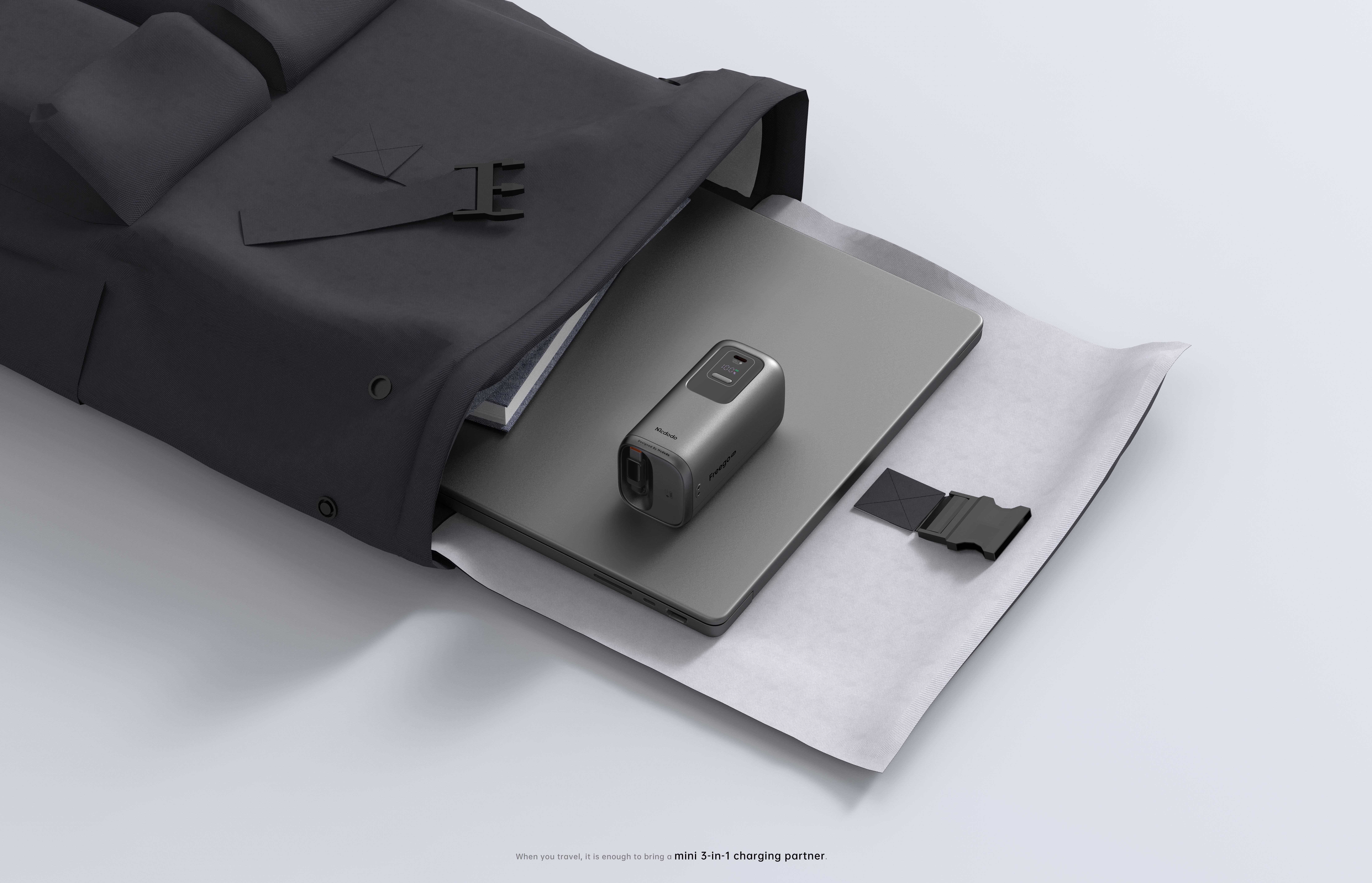 Charger，portable source，flexible wire，data line，Digital display，Three in one，mini，10000mAh，