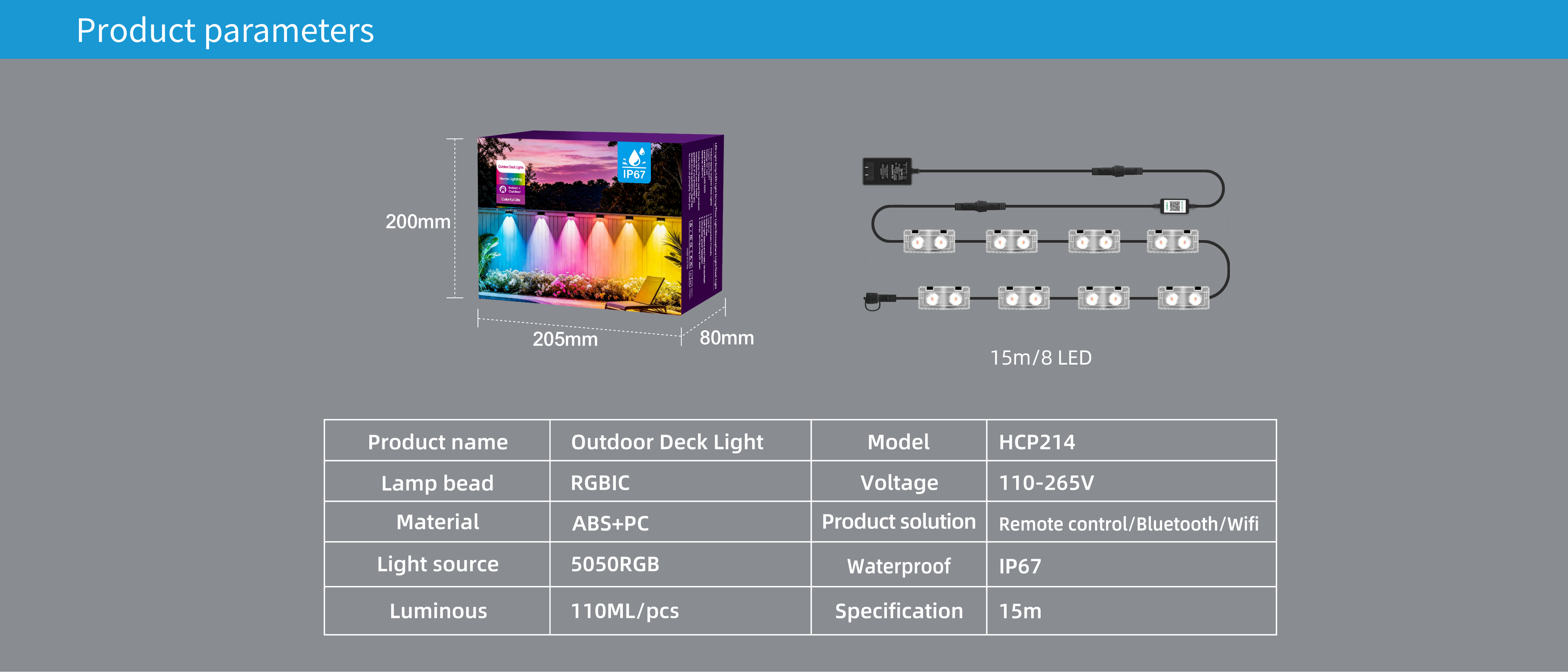 Fence lamp，Magic Fence Lamp，Bluetooth fence lamp，Graffiti Fence Lamp，