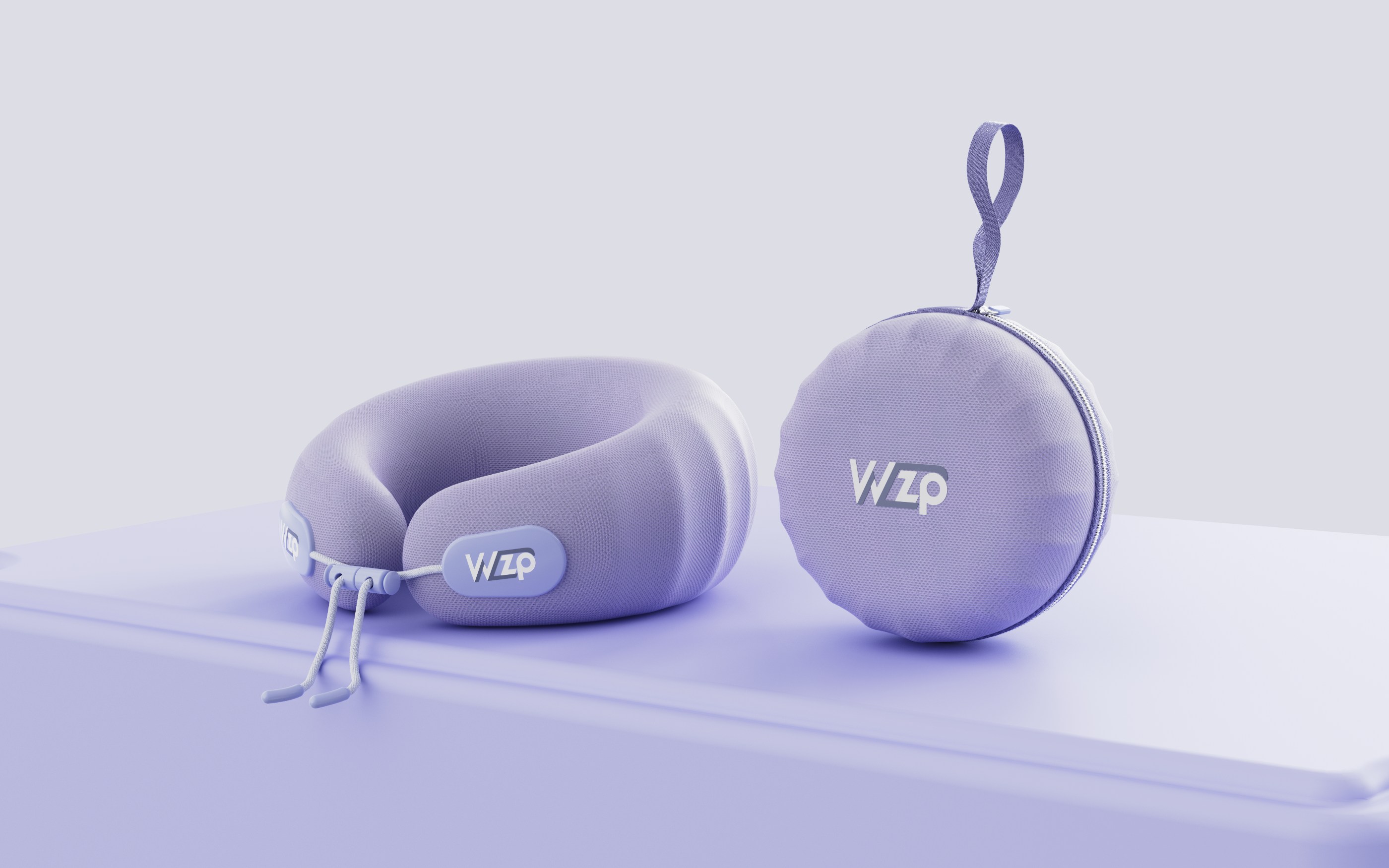 U-shaped pillow，Pillow Design，Bionics Design ，Dopamine color matching，pillow，Travel products，Horn pillow，Functional pillow，