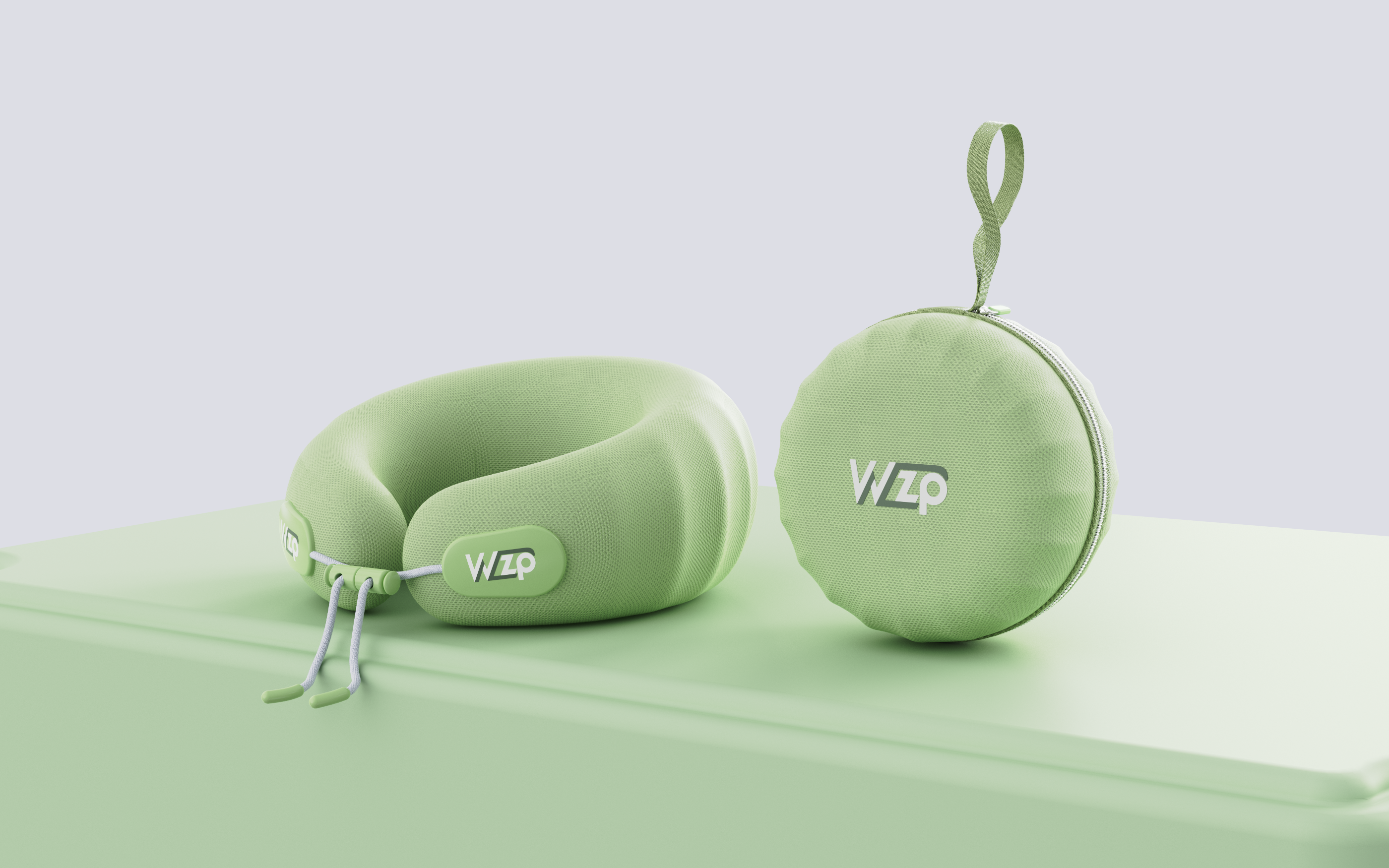 U-shaped pillow，Pillow Design，Bionics Design ，Dopamine color matching，pillow，Travel products，Horn pillow，Functional pillow，