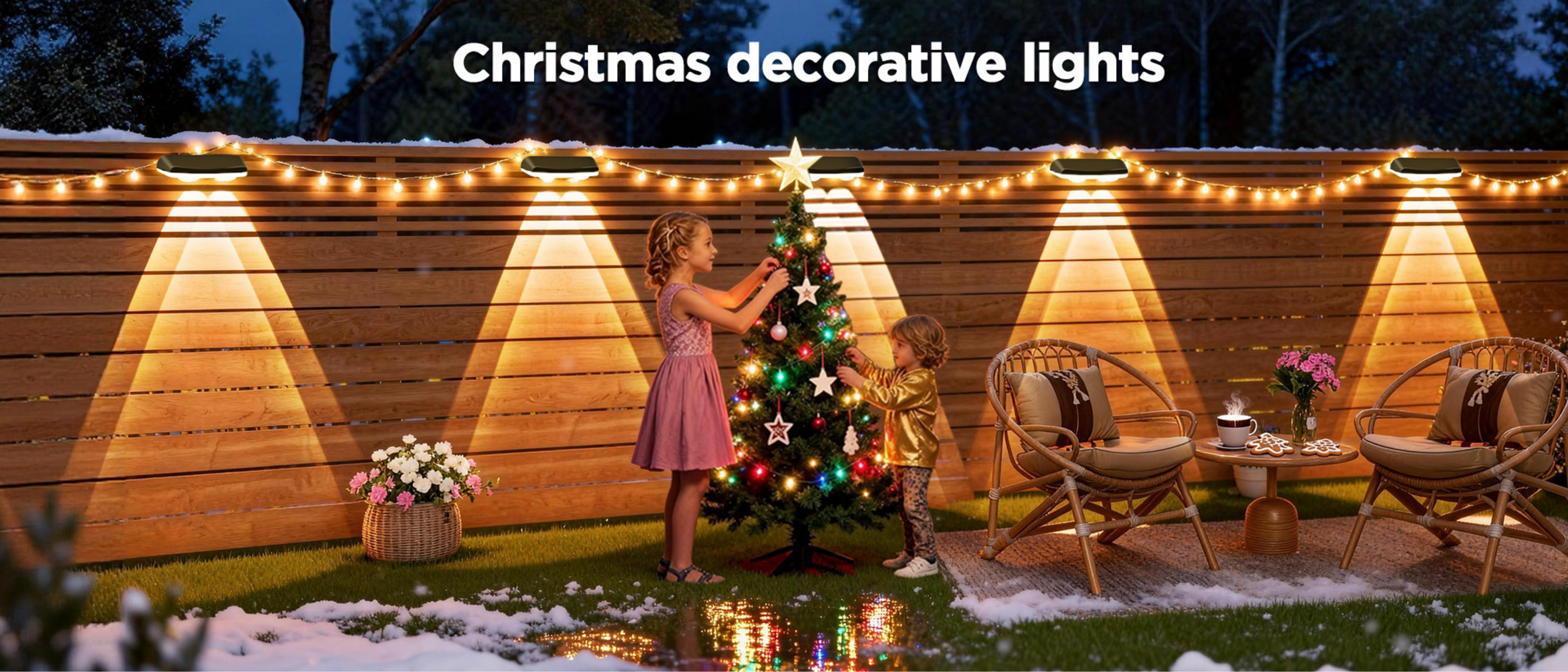 Fence lamp，Bluetooth Fence Light，Magic Fence Lamp，