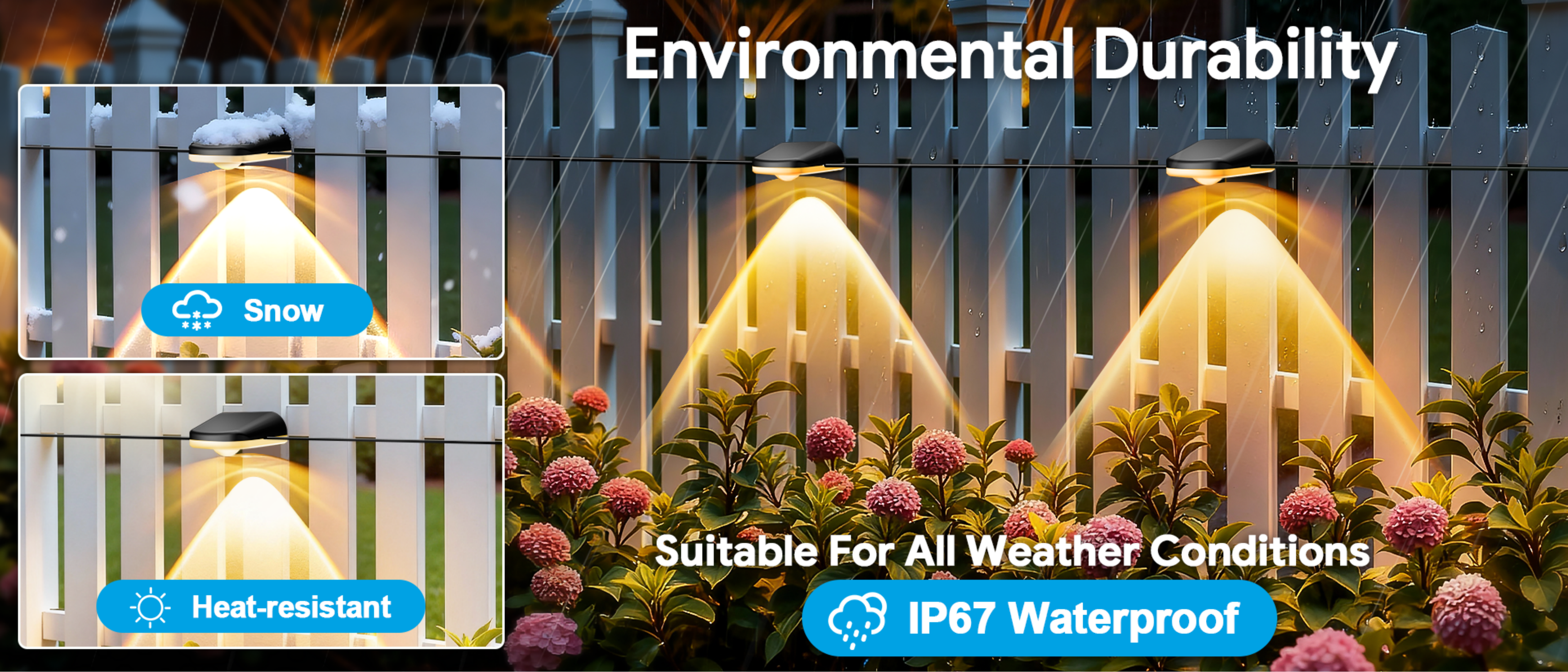 Fence lamp，Magic Fence Lamp，Bluetooth Fence Light，