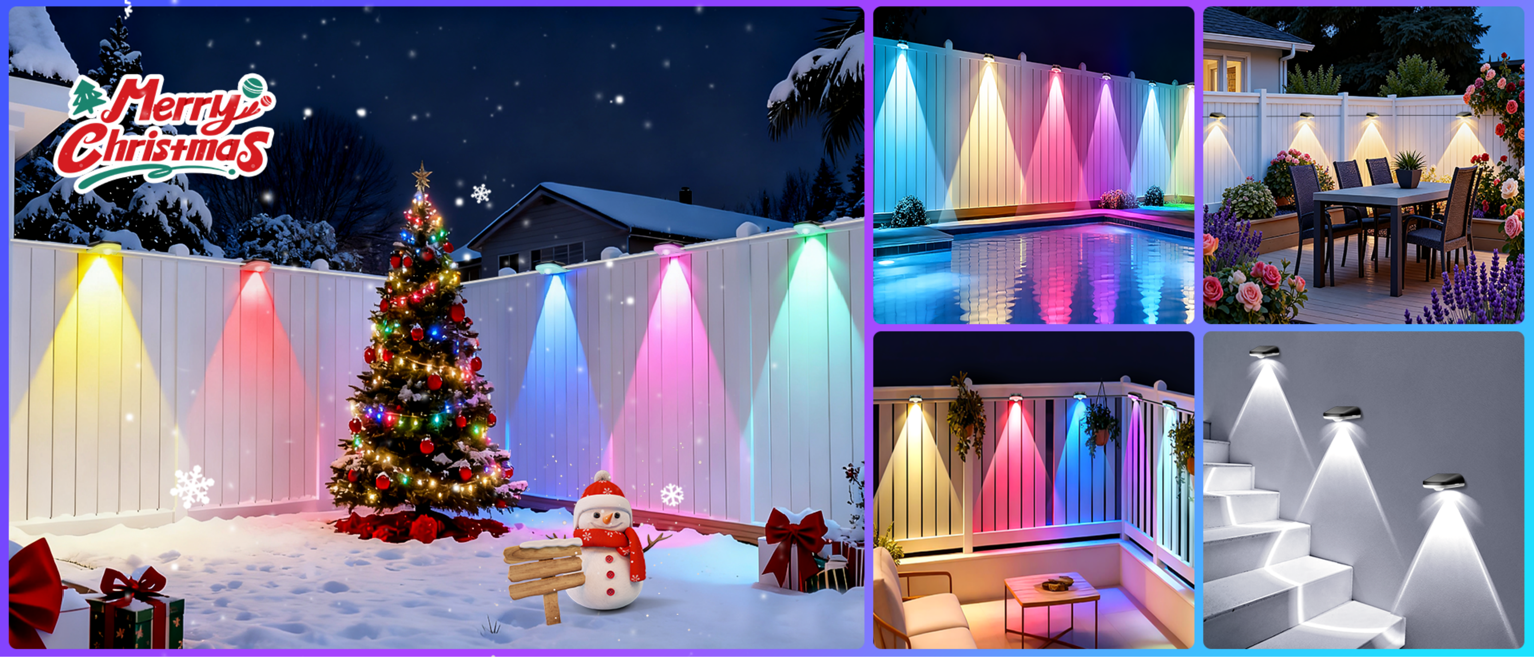 Fence lamp，Magic Fence Lamp，Bluetooth Fence Light，