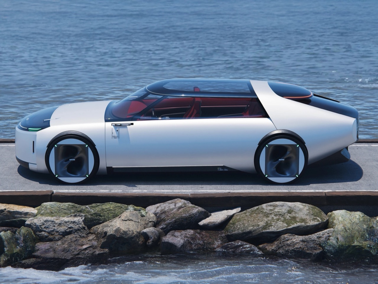 Saab Pure Electric Concept，Nordic minimalism，Electric car，modernization，Tribute to classic，