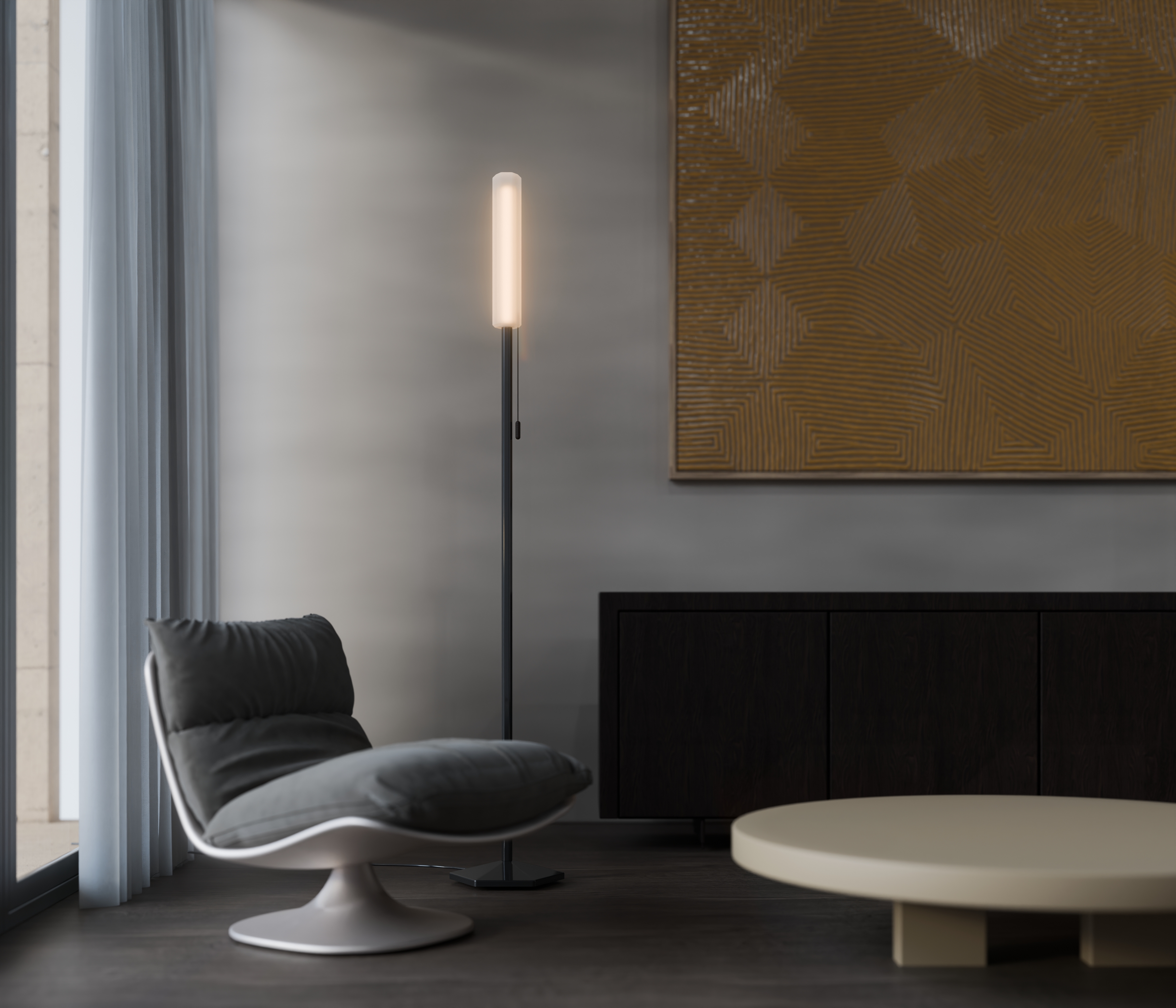 Floor lamp, luminaire design，