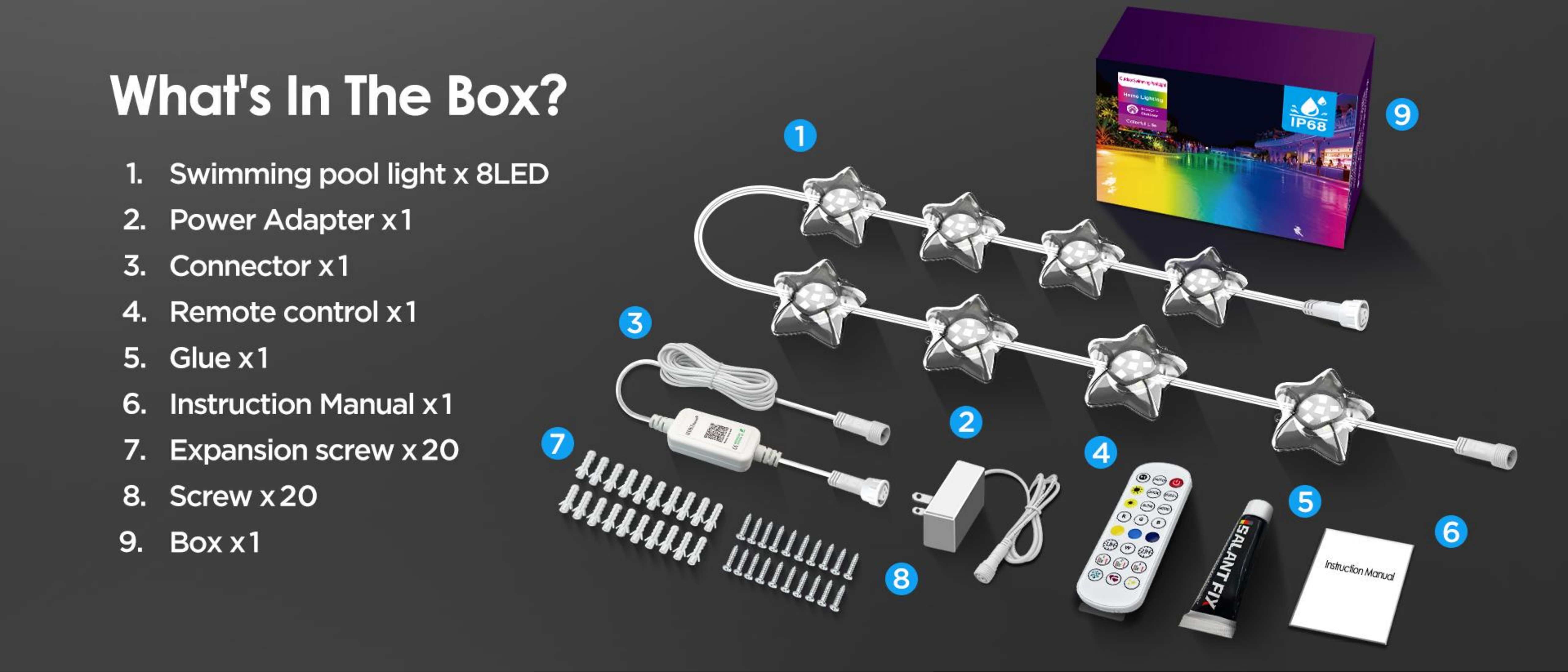 Swimming pool lamp，underwater lamp，Underwater Lights，