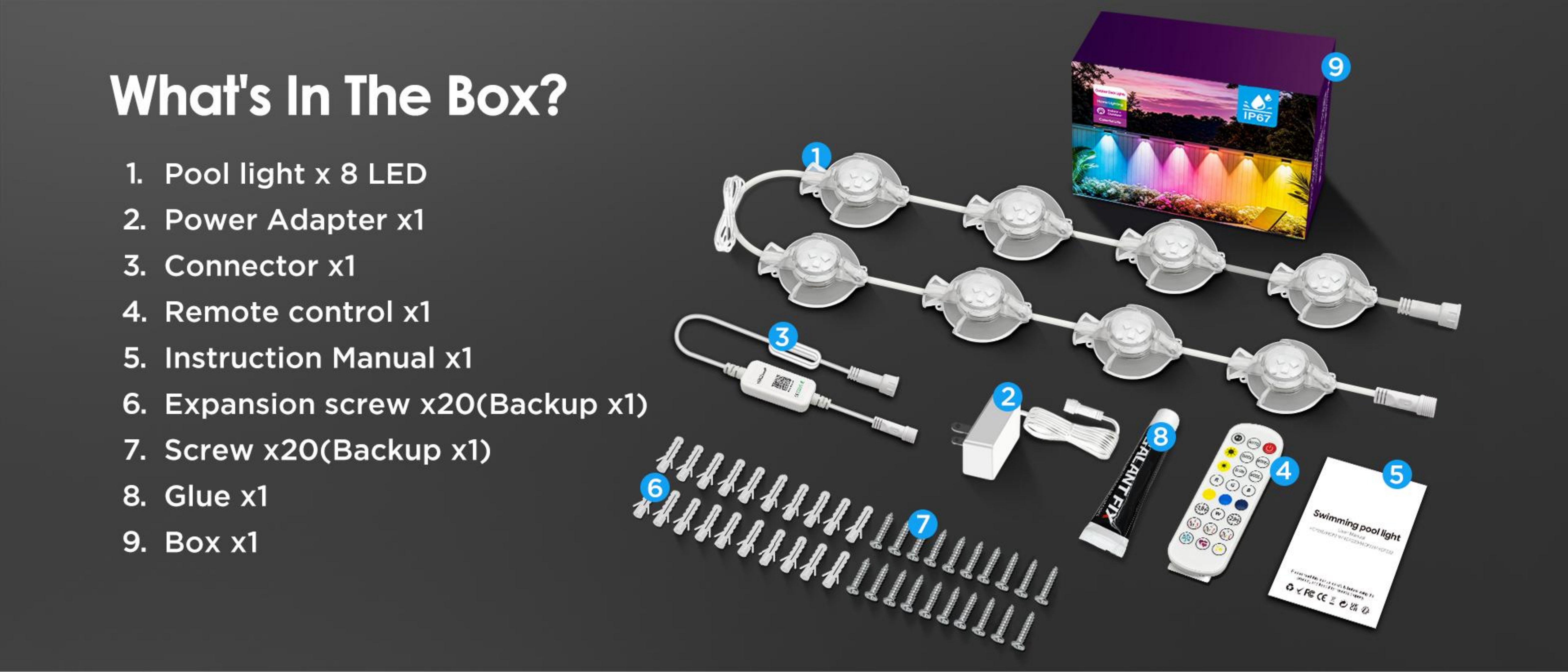 Swimming pool lamp，underwater lamp，Underwater Lights，