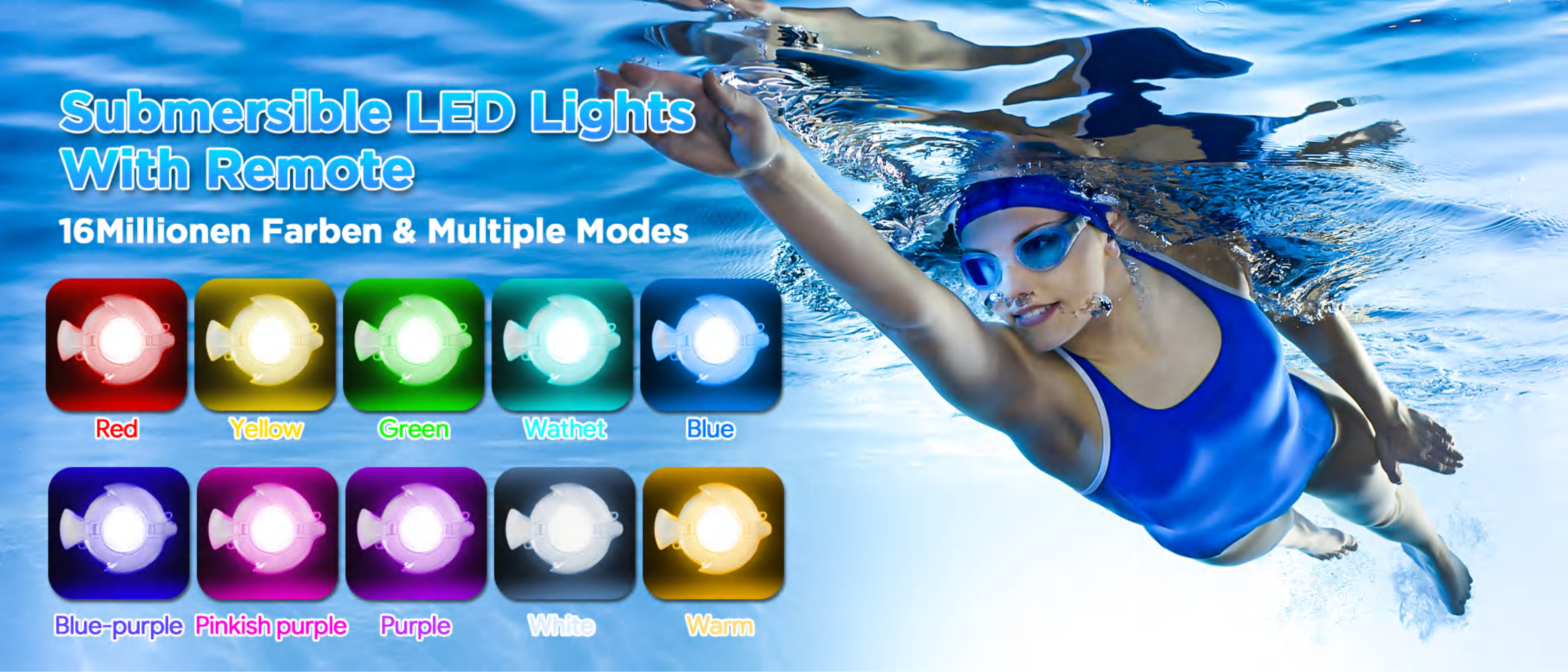 Swimming pool lamp，underwater lamp，Underwater Lights，