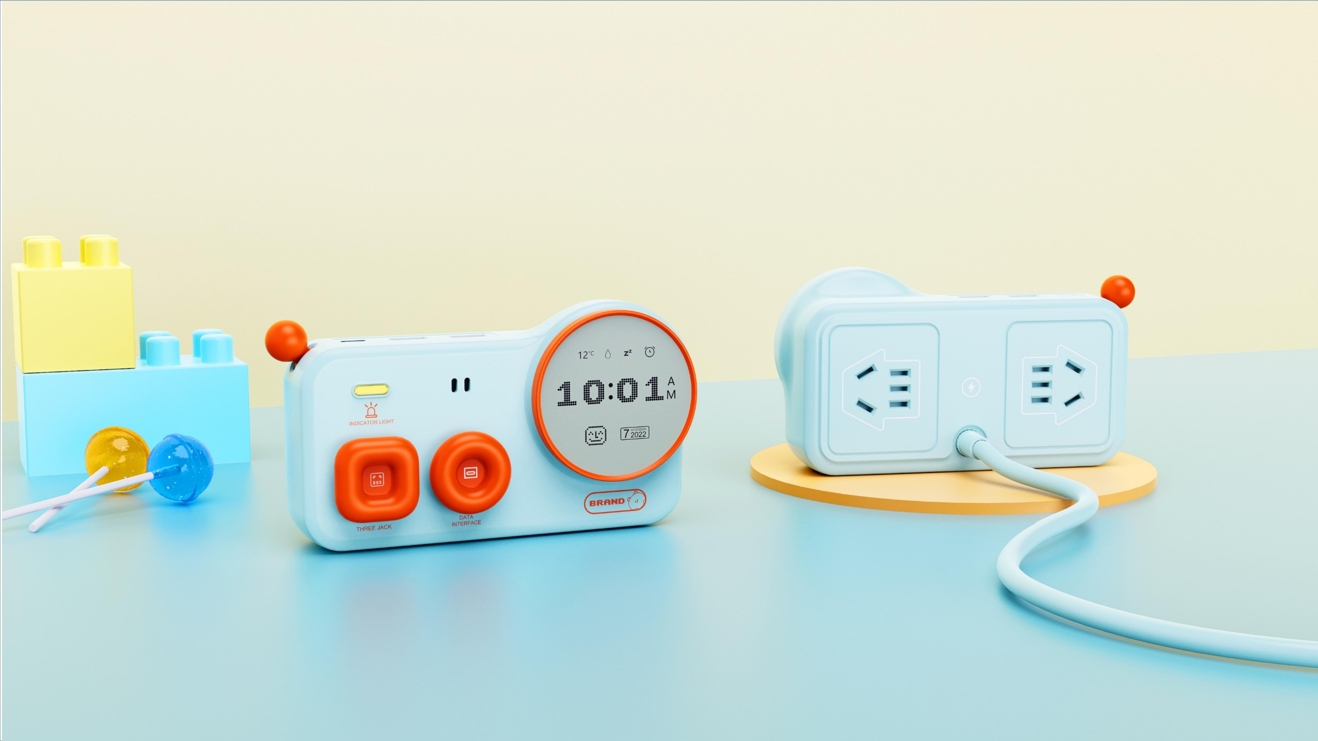 industrial design，product design，Appearance design，Children's product design，Product rendering，Row and insert，Children's plug-in，