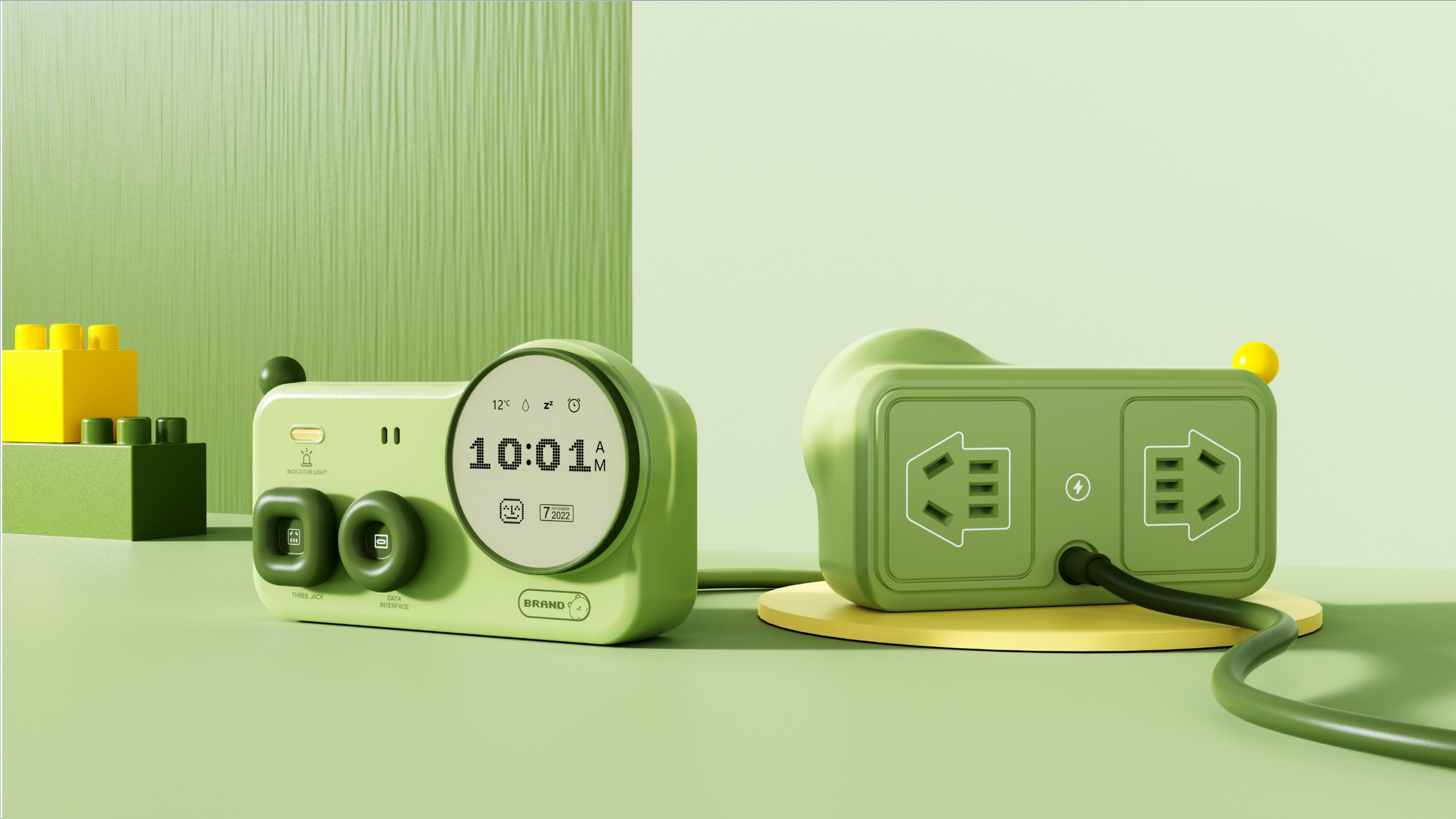 industrial design，product design，Appearance design，Children's product design，Product rendering，Row and insert，Children's plug-in，