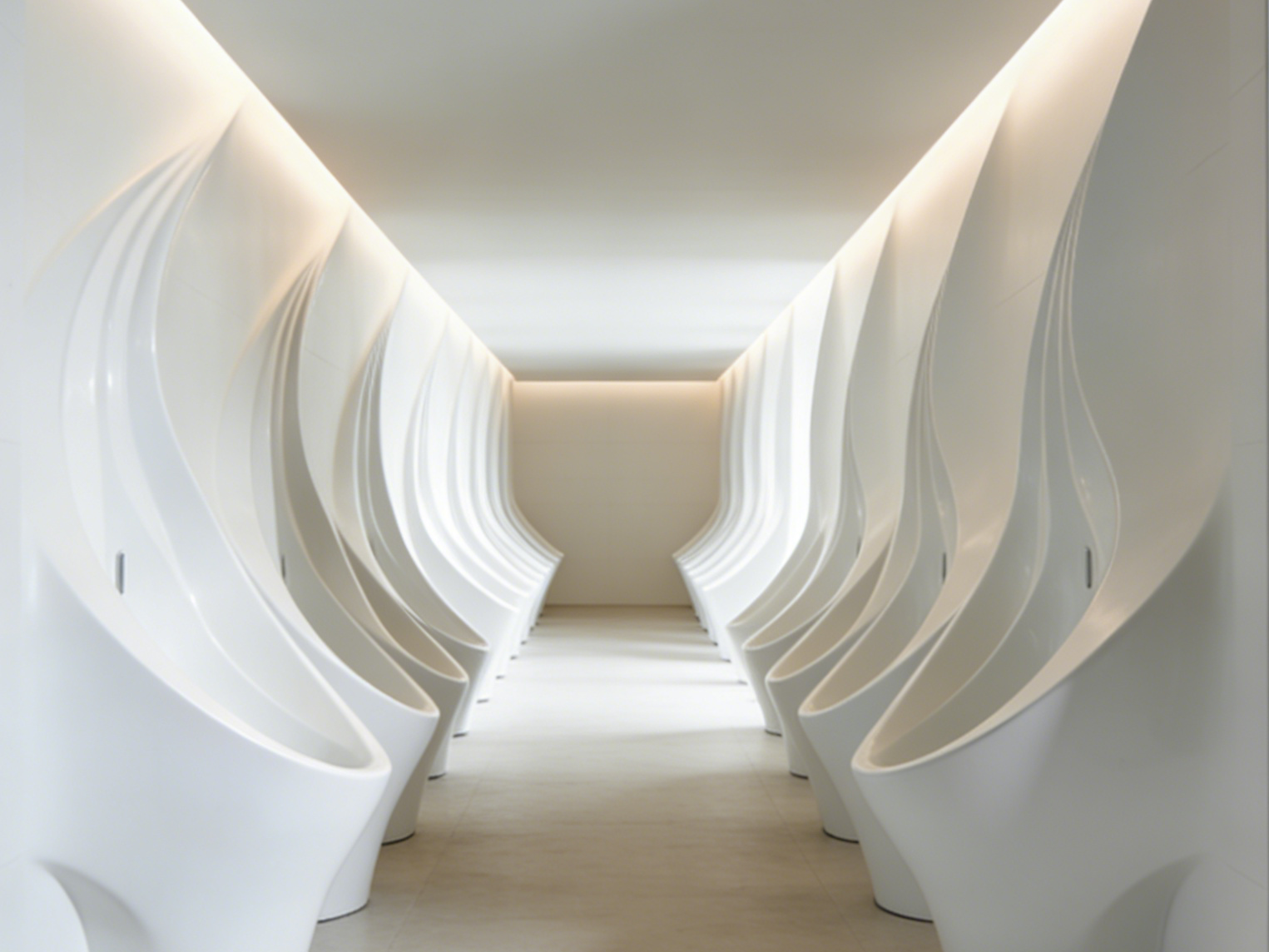 Zaha，urinal，modern，