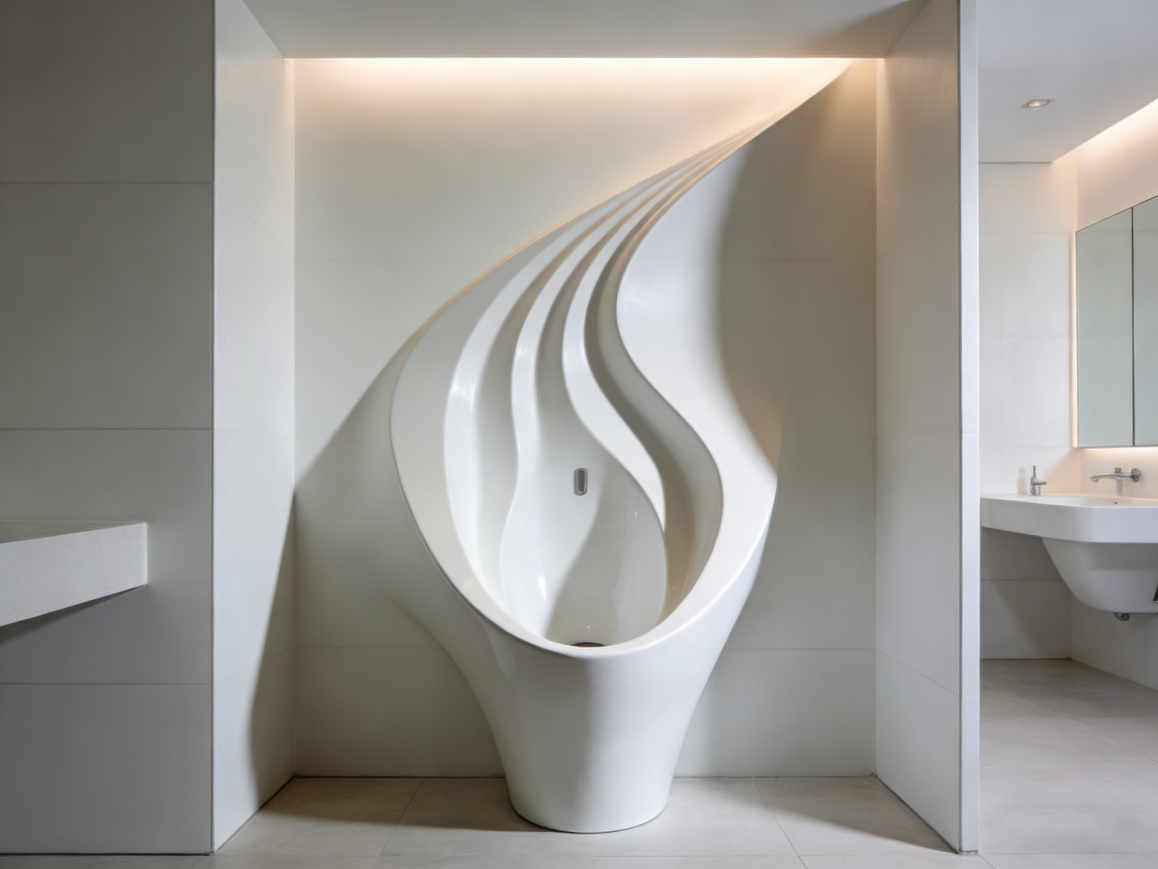 Zaha，urinal，modern，