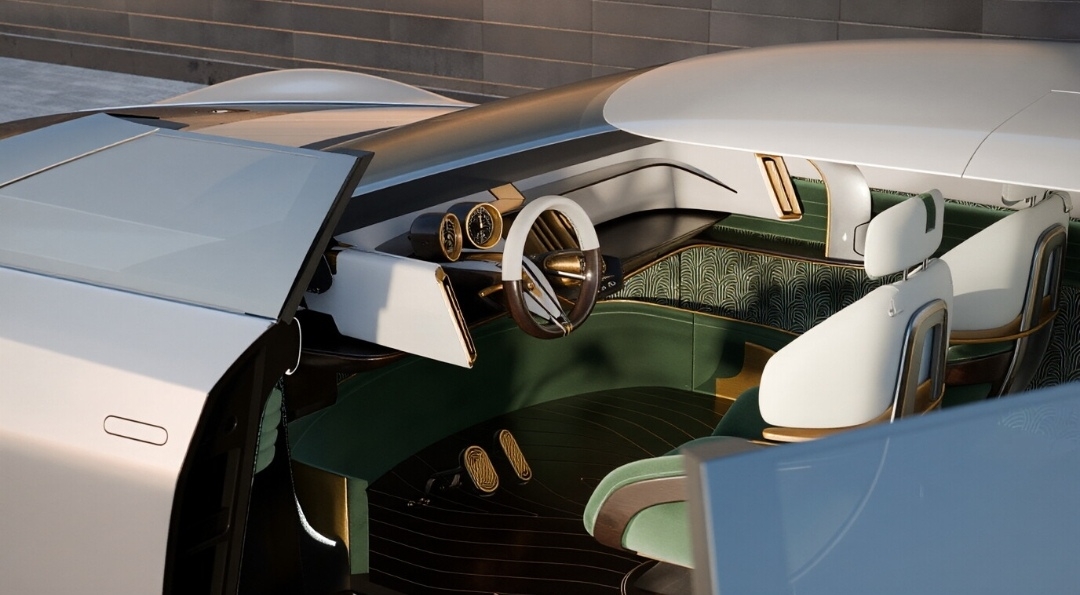 # Future Car Design# City Street Scenery# Luxury Running，