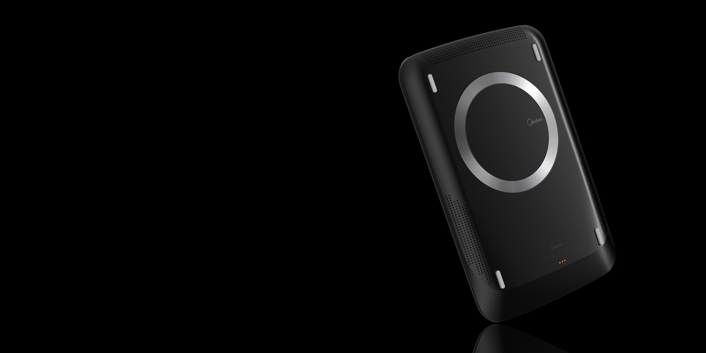 Electromagnetic furnace，product design，Black and white，