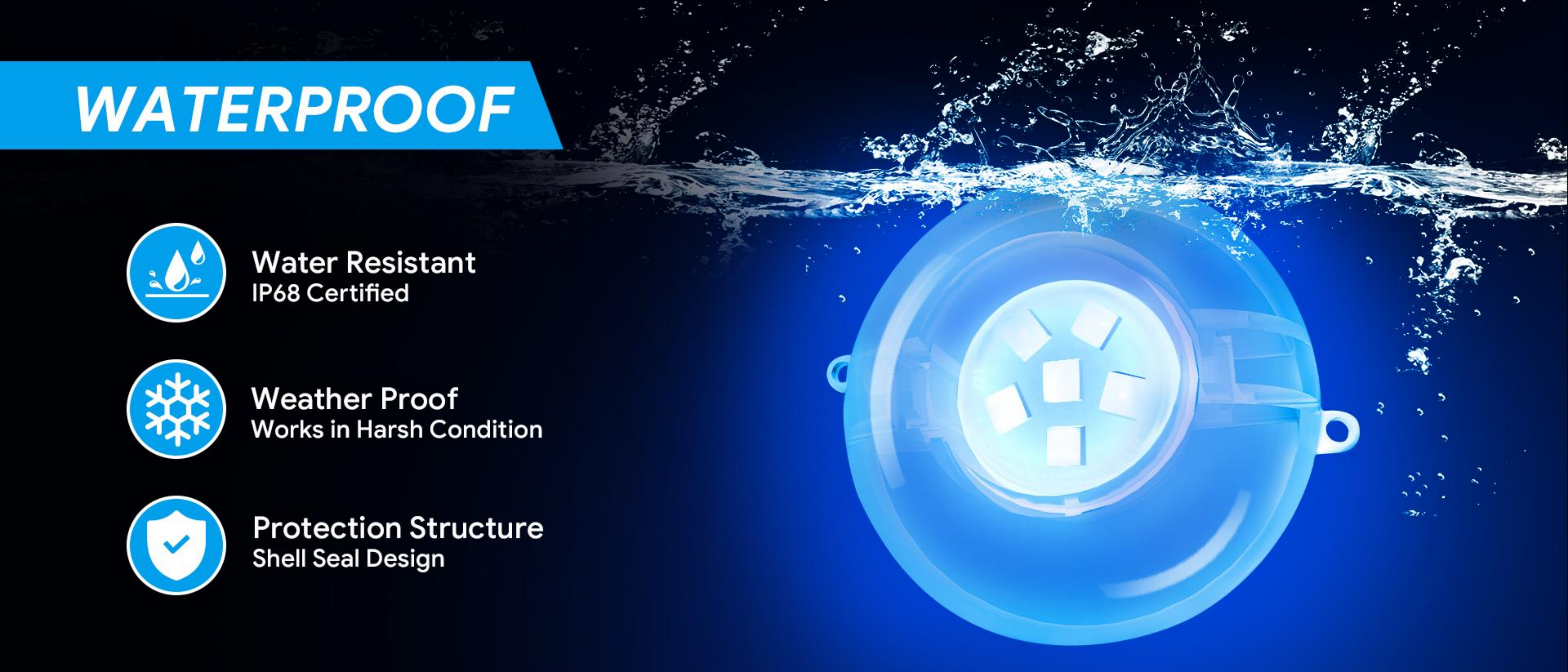 Swimming pool lamp，Underwater Lights，Bluetooth swimming pool lamp，