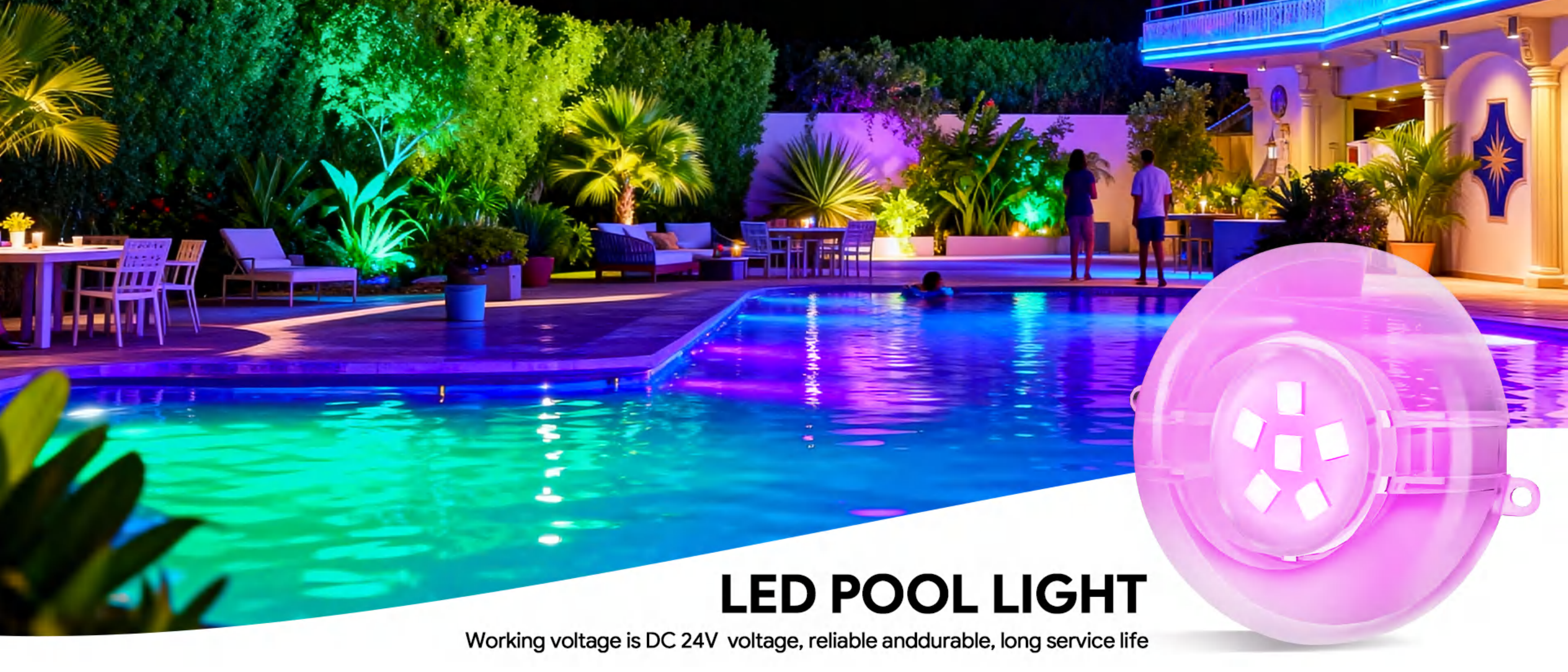 Swimming pool lamp，Underwater Lights，Bluetooth swimming pool lamp，