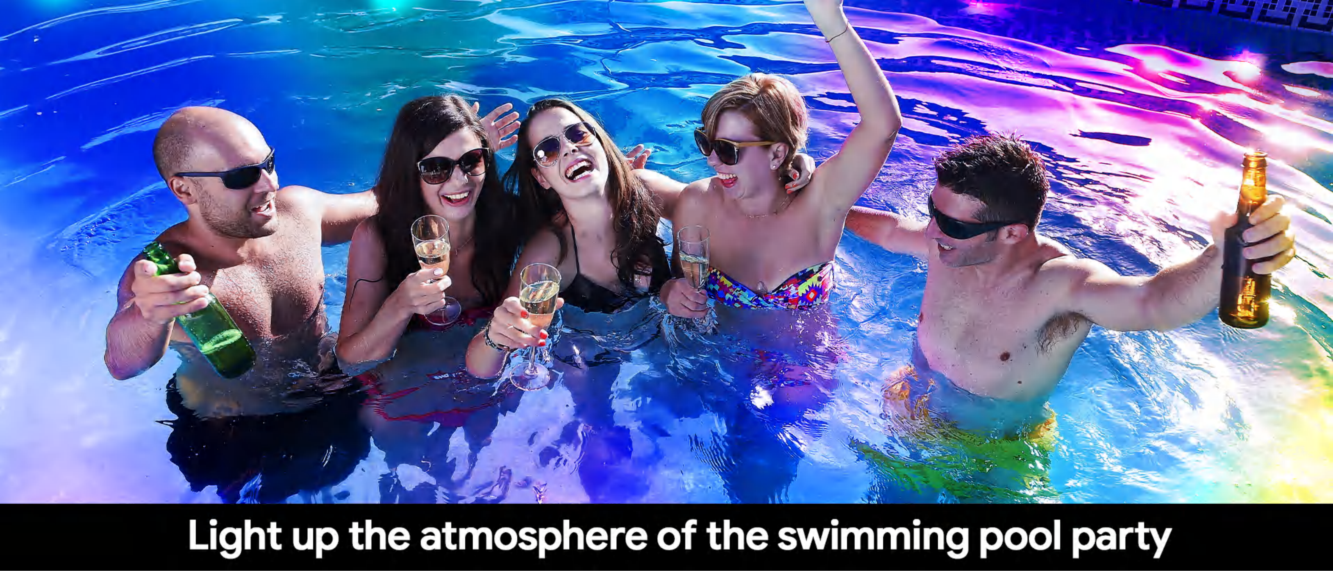 Swimming pool lamp，Underwater Lights，Bluetooth swimming pool lamp，