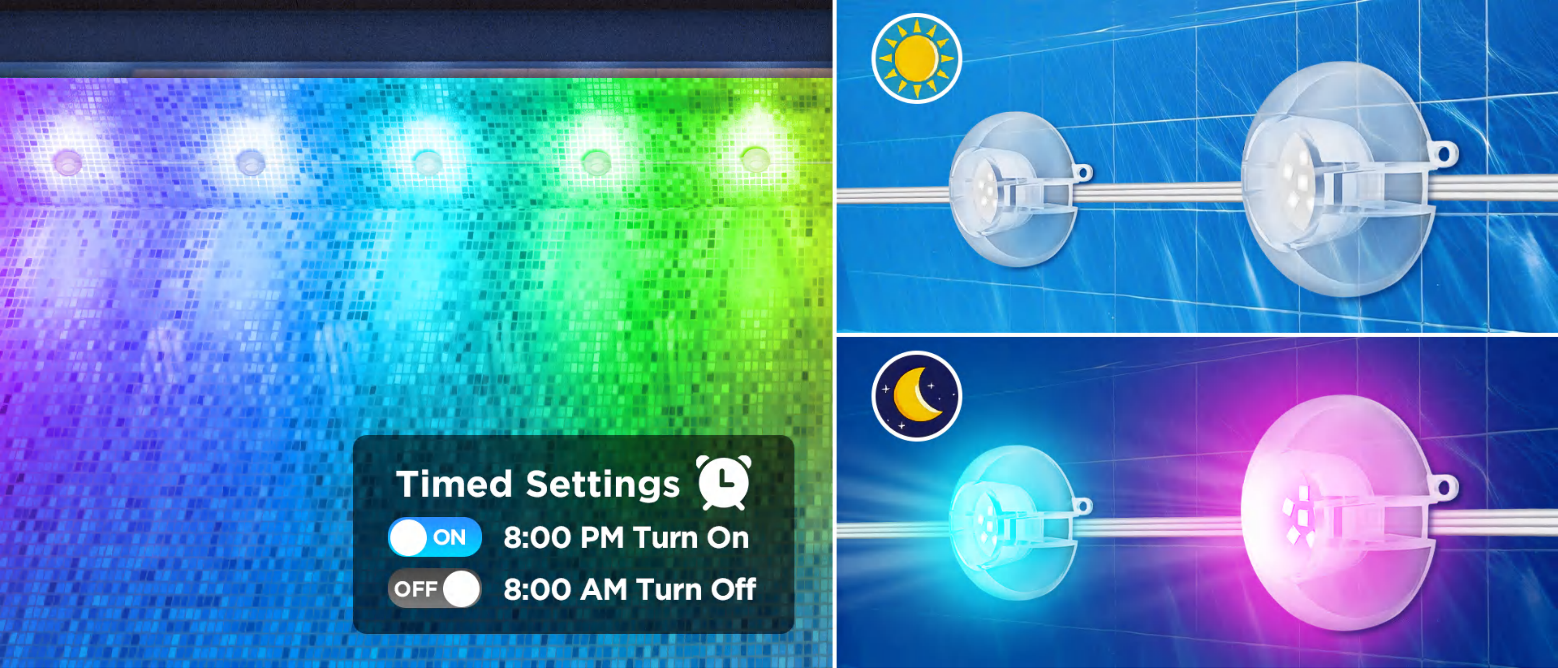 Swimming pool lamp，Underwater Lights，Bluetooth swimming pool lamp，