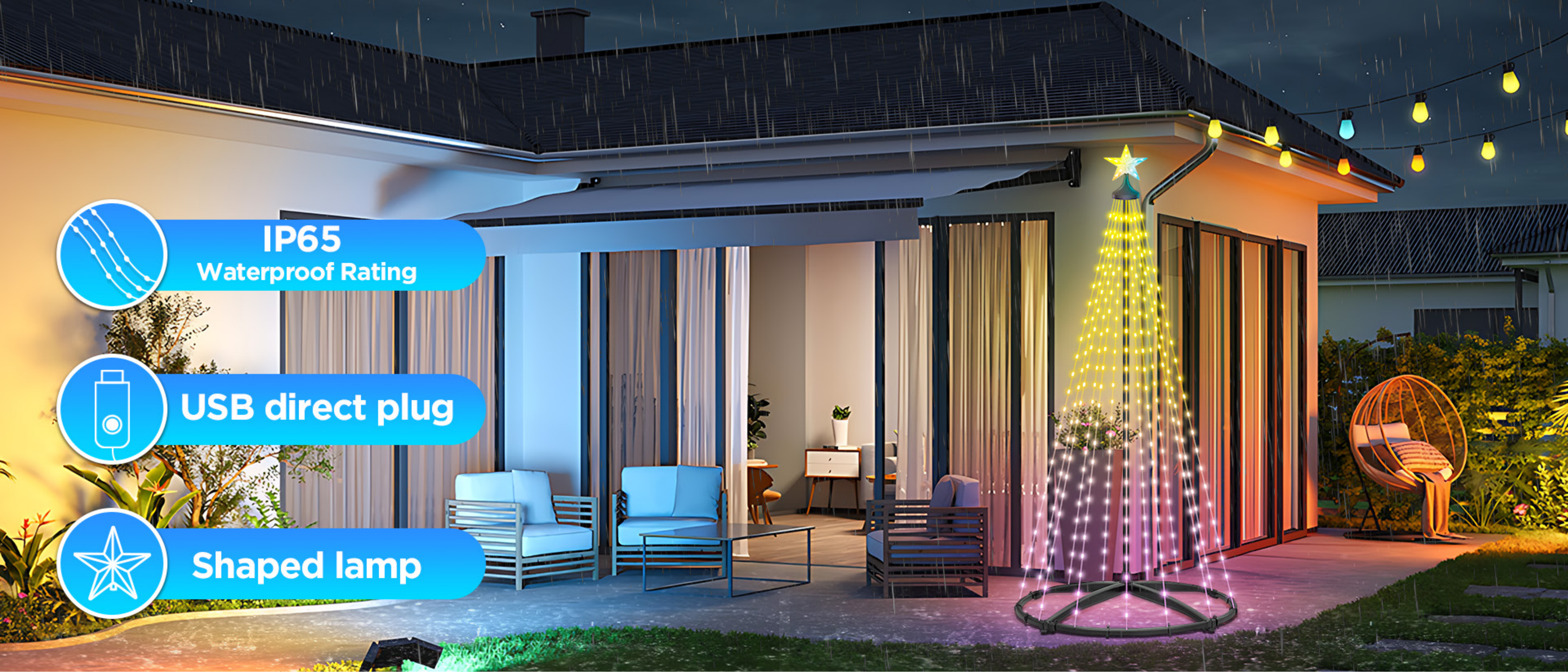 Christmas tree lights，Bluetooth bracket lamp，Magic Tree Light，