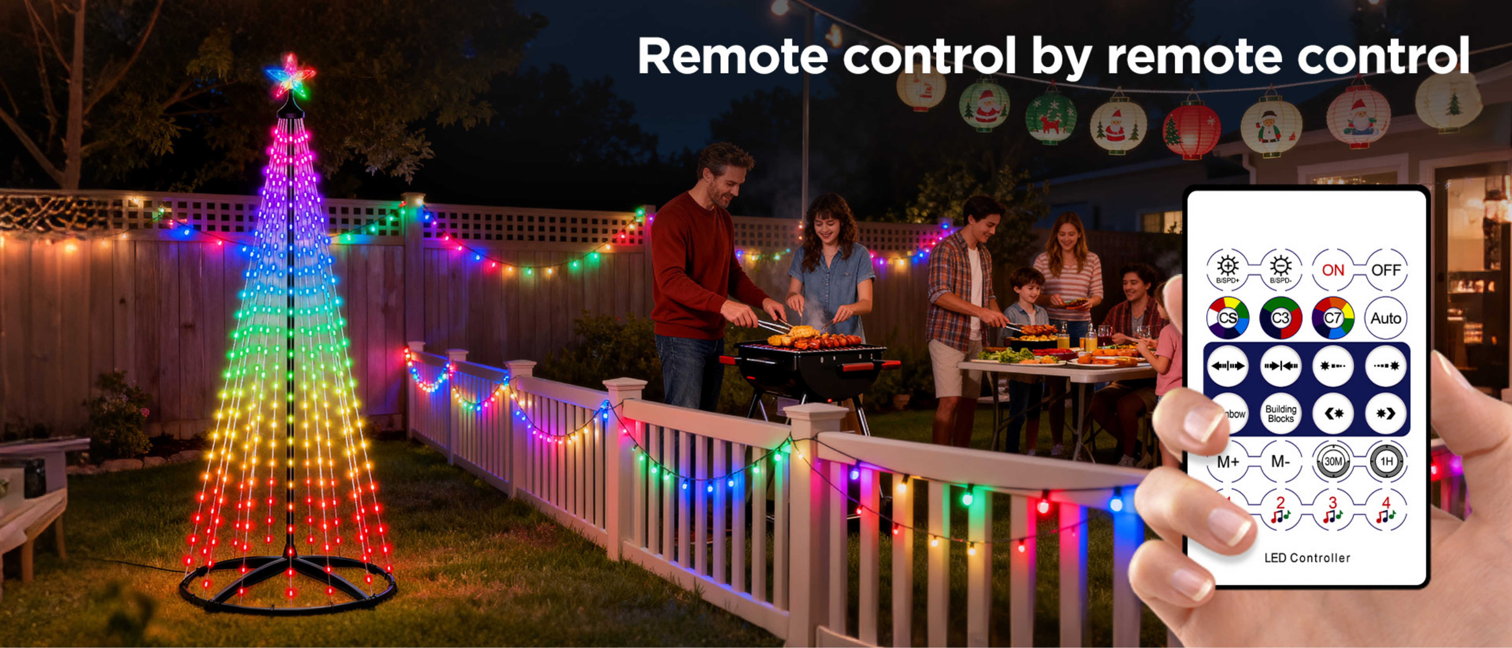 Christmas tree lights，Bluetooth bracket lamp，Magic Tree Light，